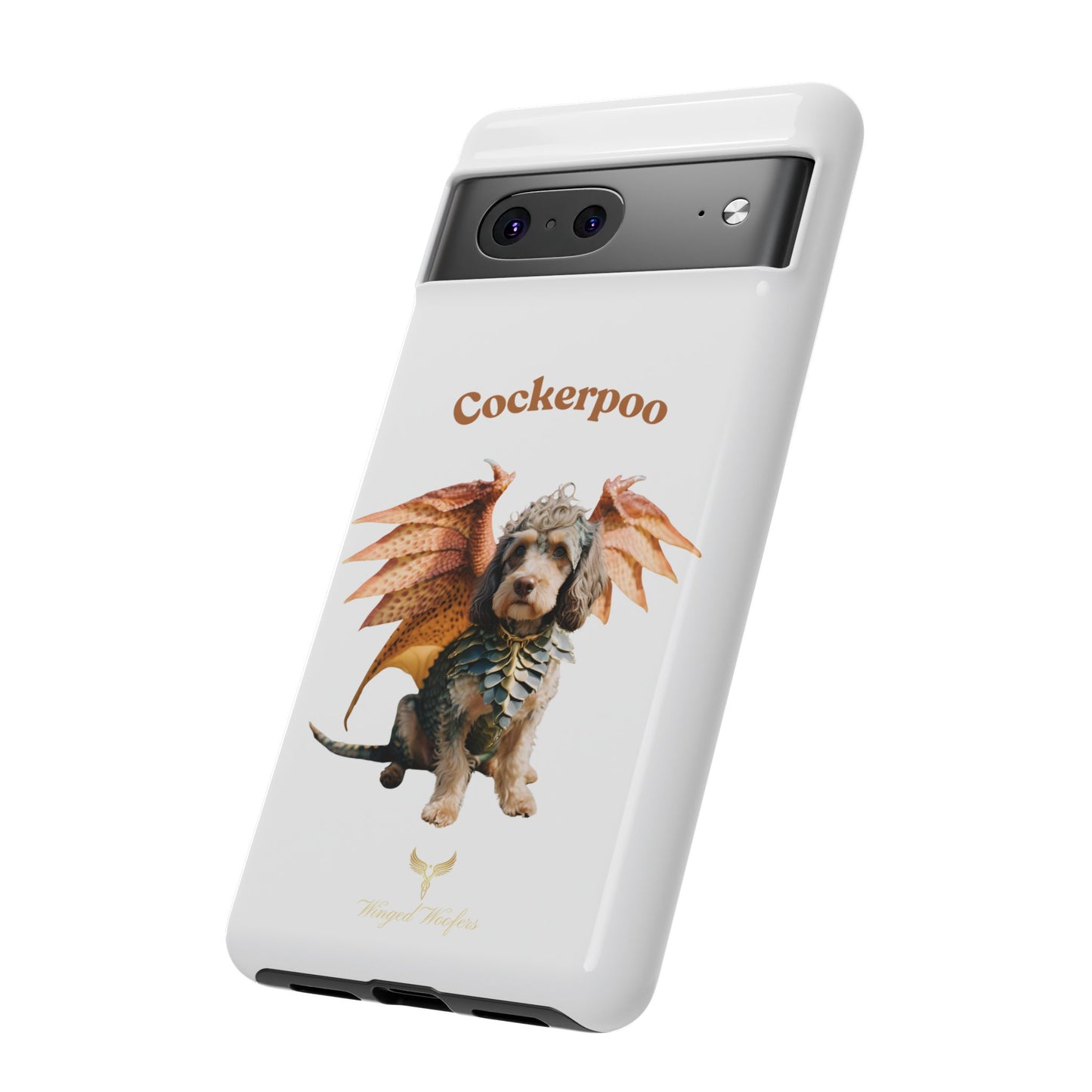 Cockerpoo Dragon Phone Case – Tough & Whimsical Pet Lover Gift