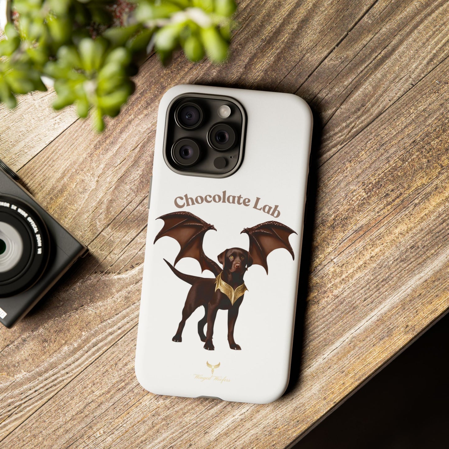 Chocolate Lab Dragon Phone Case - Tough & Stylish for Dog Lovers