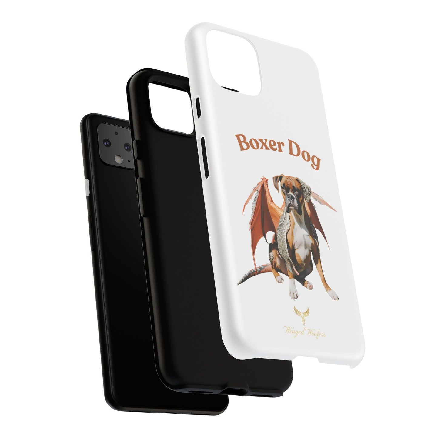 Boxer Dog Dragon Art Phone Case - Tough Cases