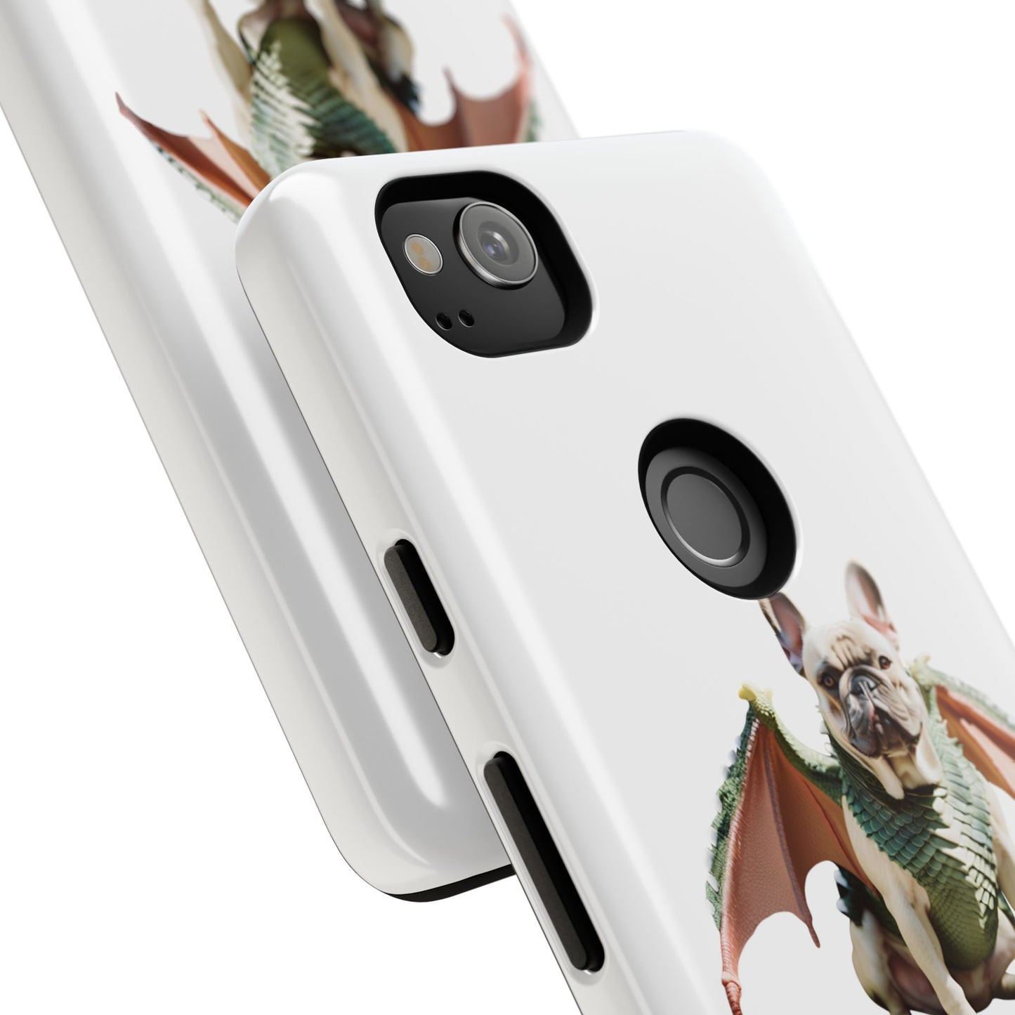 Fantasy French Bulldog Pet Phone Case with Dog in Wings Design