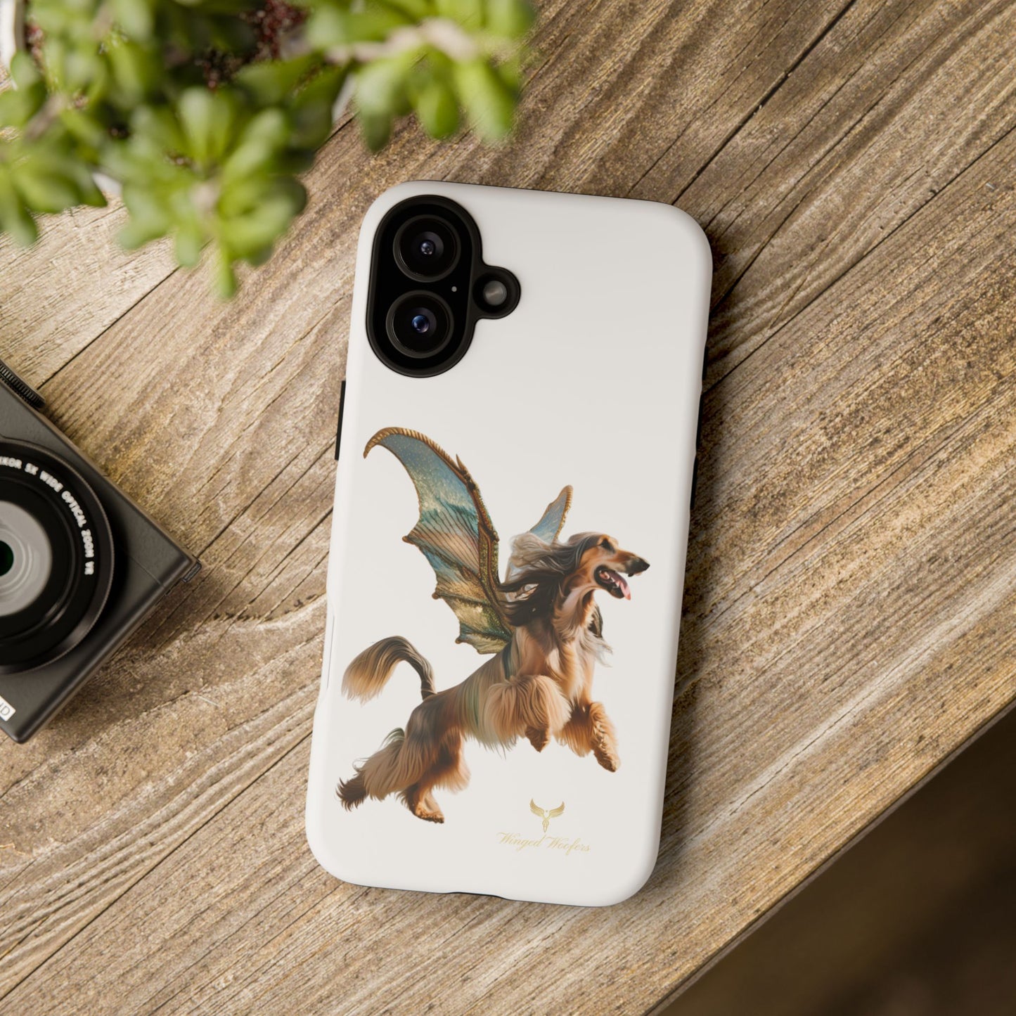 Magical Afghan Hound Dog Phone Case - Tough Cases with Winged Design