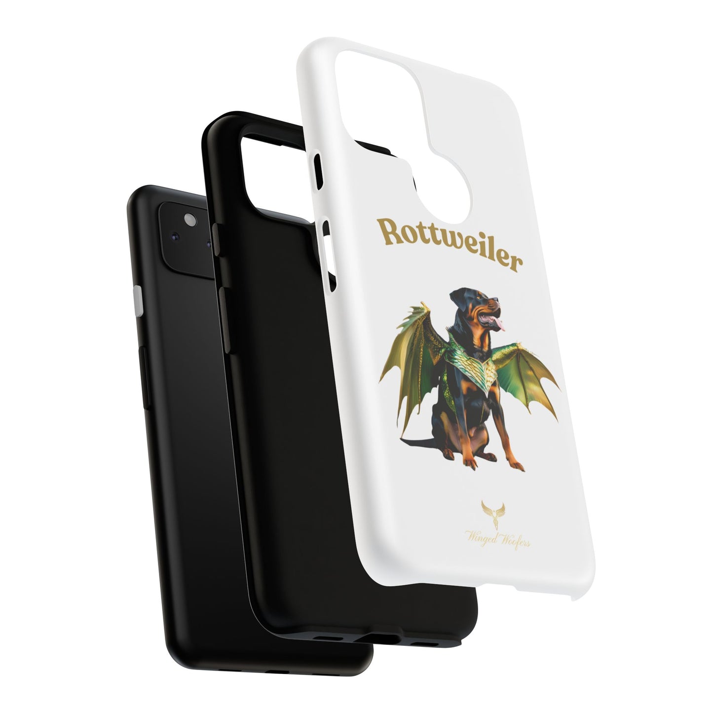 Rottweiler Dragon Wings Phone Case - Tough Cases for Dog Lovers