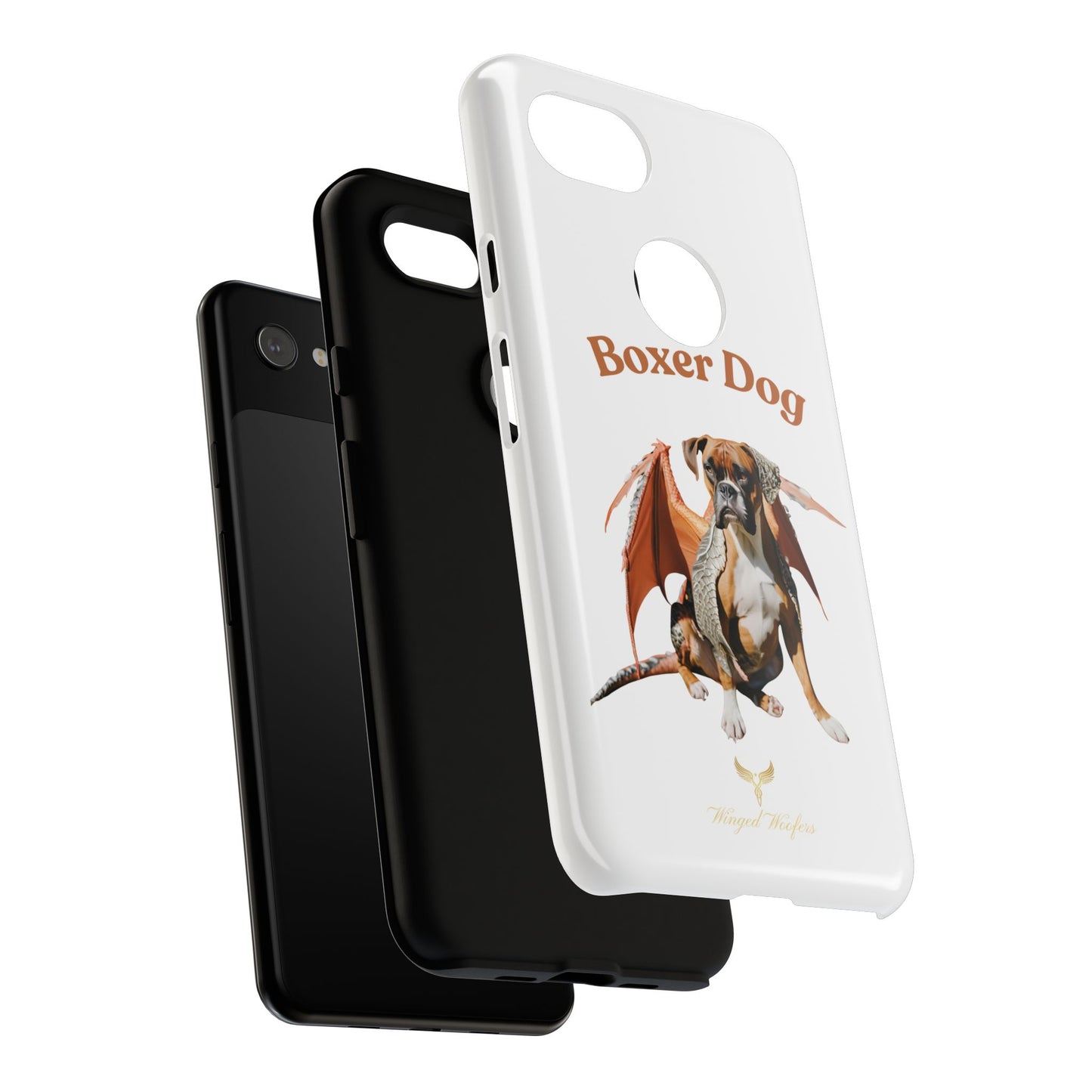 Boxer Dog Dragon Art Phone Case - Tough Cases