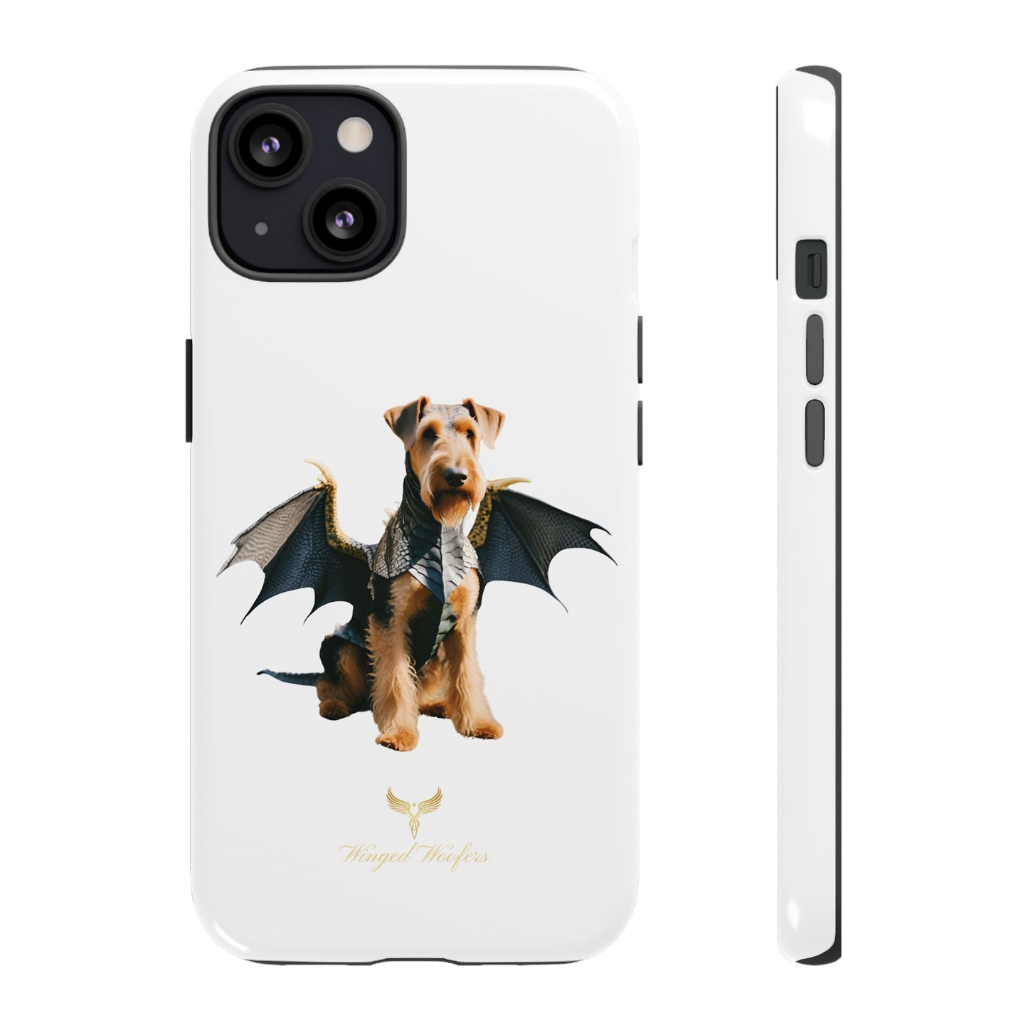 Cool Dragon Airedale Terrier Dog Phone Case - Tough Cases for Pet Lovers