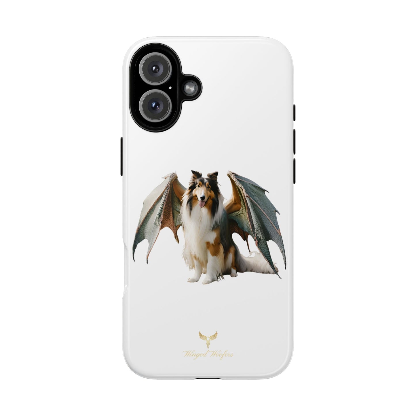 Majestic Dragon Wing Rough Collie Dog Phone Case - Tough Cases for Pet Lovers