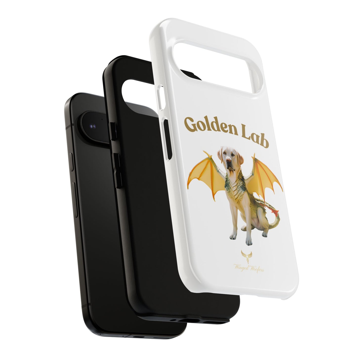 Golden Lab Dragon Phone Case - Tough Protection with a Fun Twist