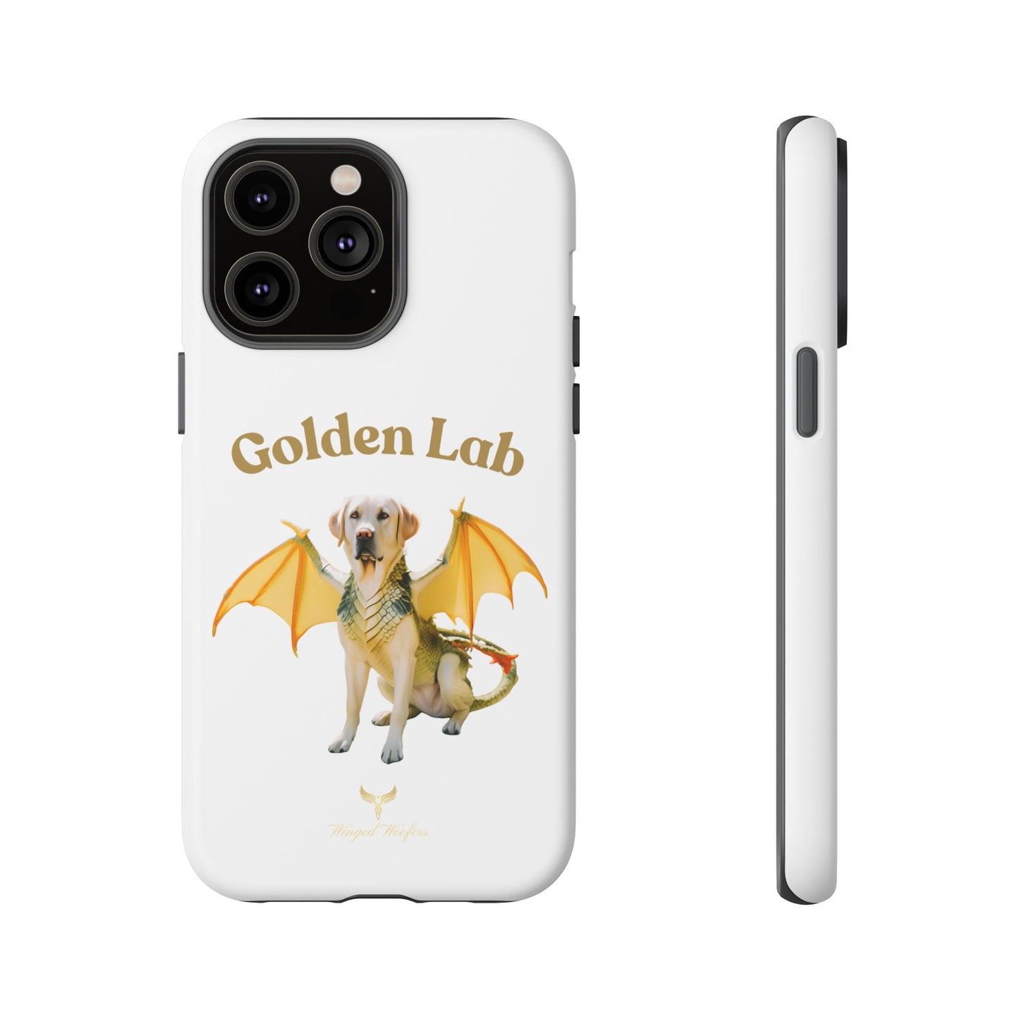 Golden Lab Dragon Phone Case - Tough Protection with a Fun Twist