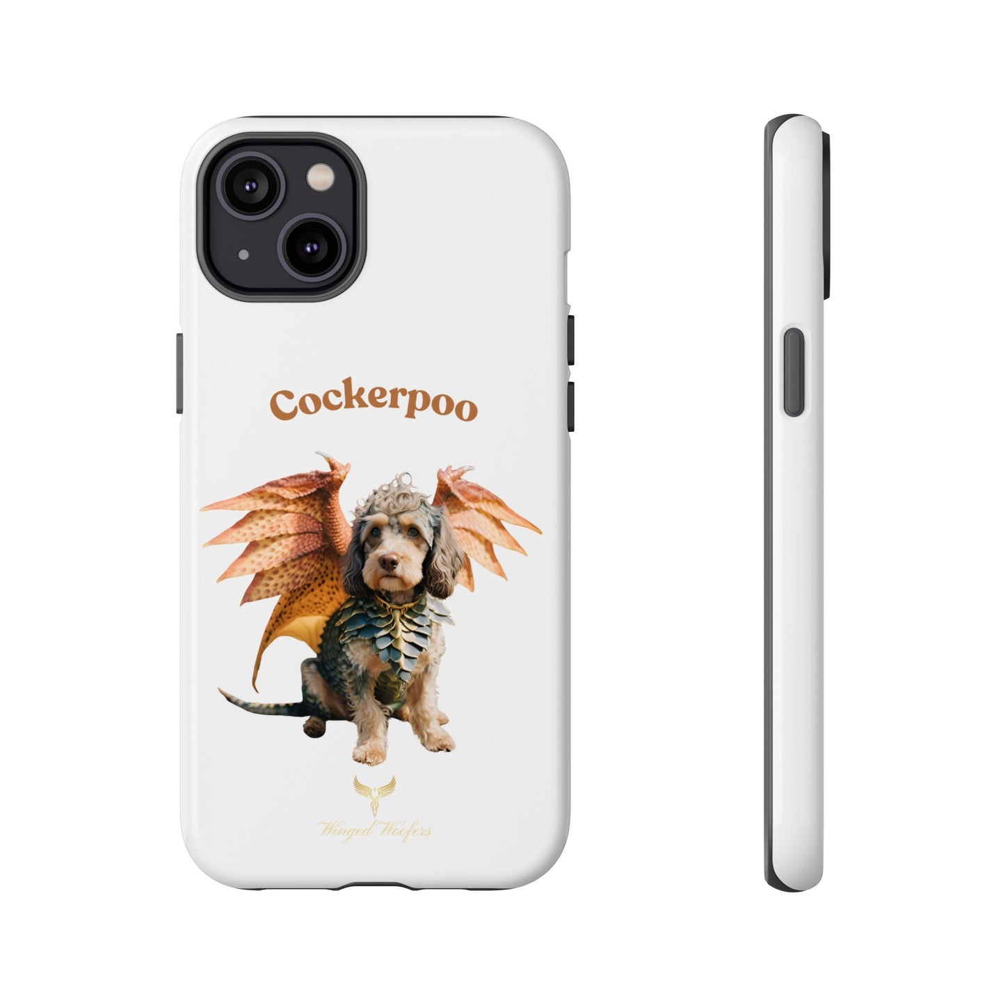 Cockerpoo Dragon Phone Case – Tough & Whimsical Pet Lover Gift