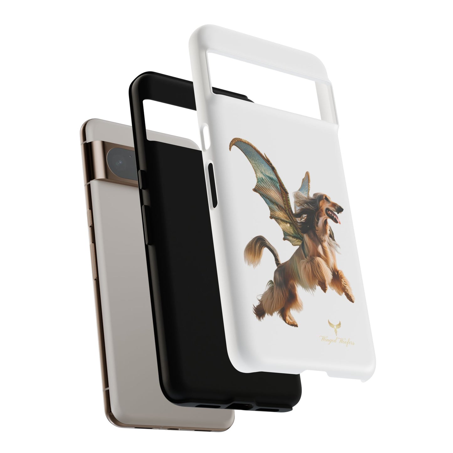 Magical Afghan Hound Dog Phone Case - Tough Cases with Winged Design