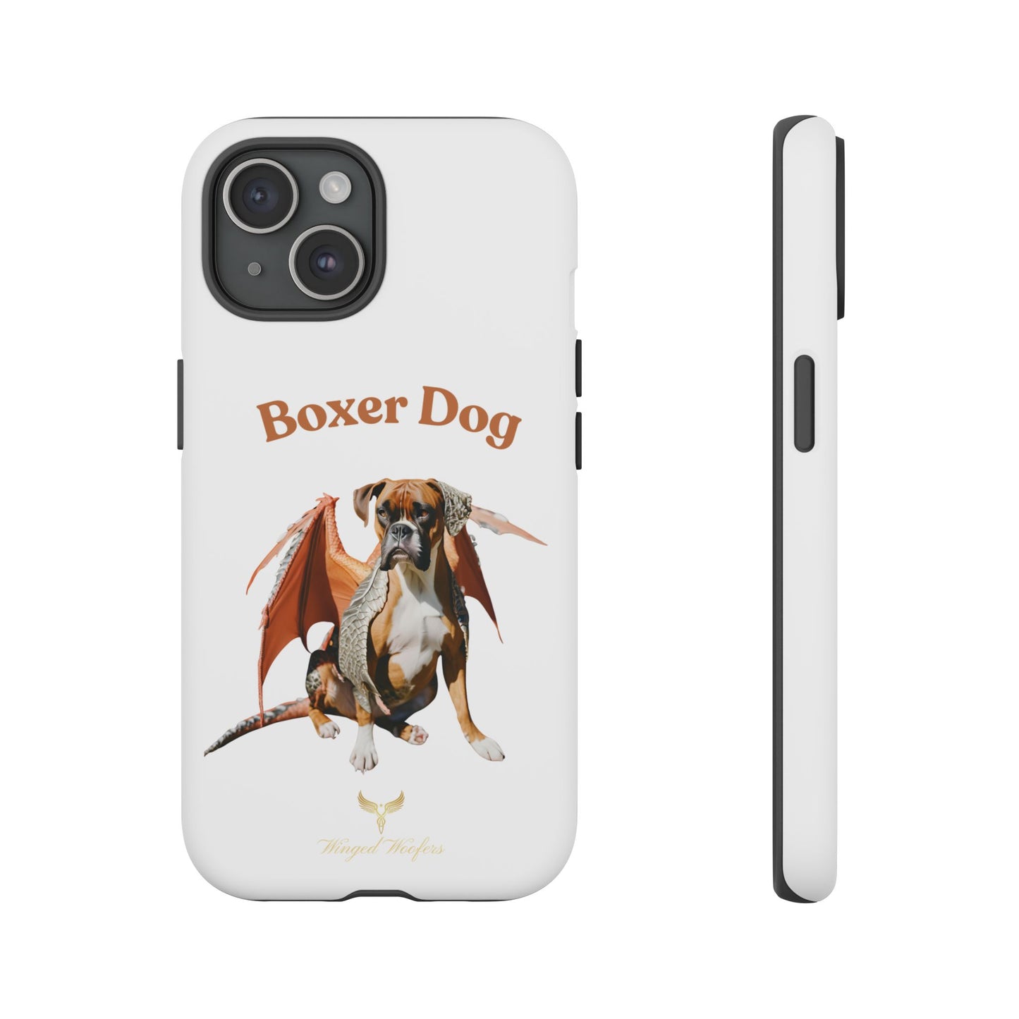 Boxer Dog Dragon Art Phone Case - Tough Cases