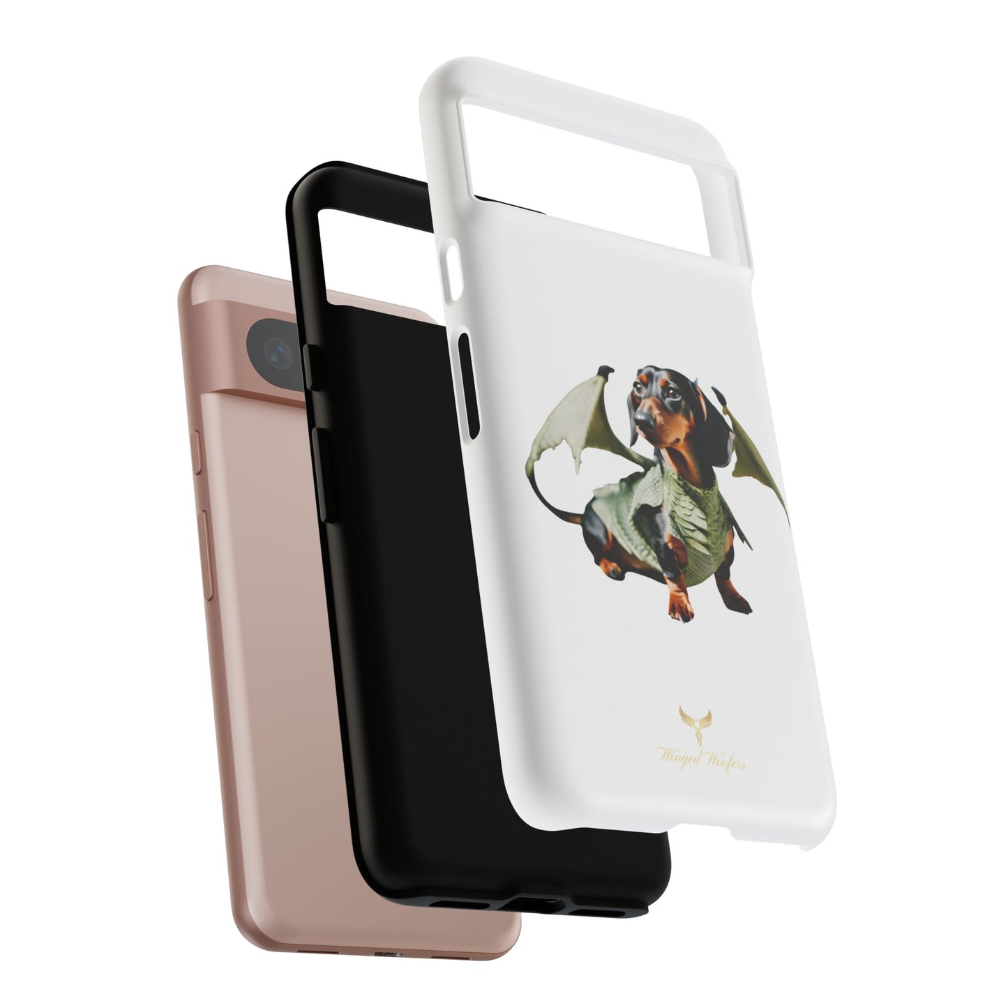 Whimsical Dragon Dog Phone Case - Tough Cases for Pet Lovers