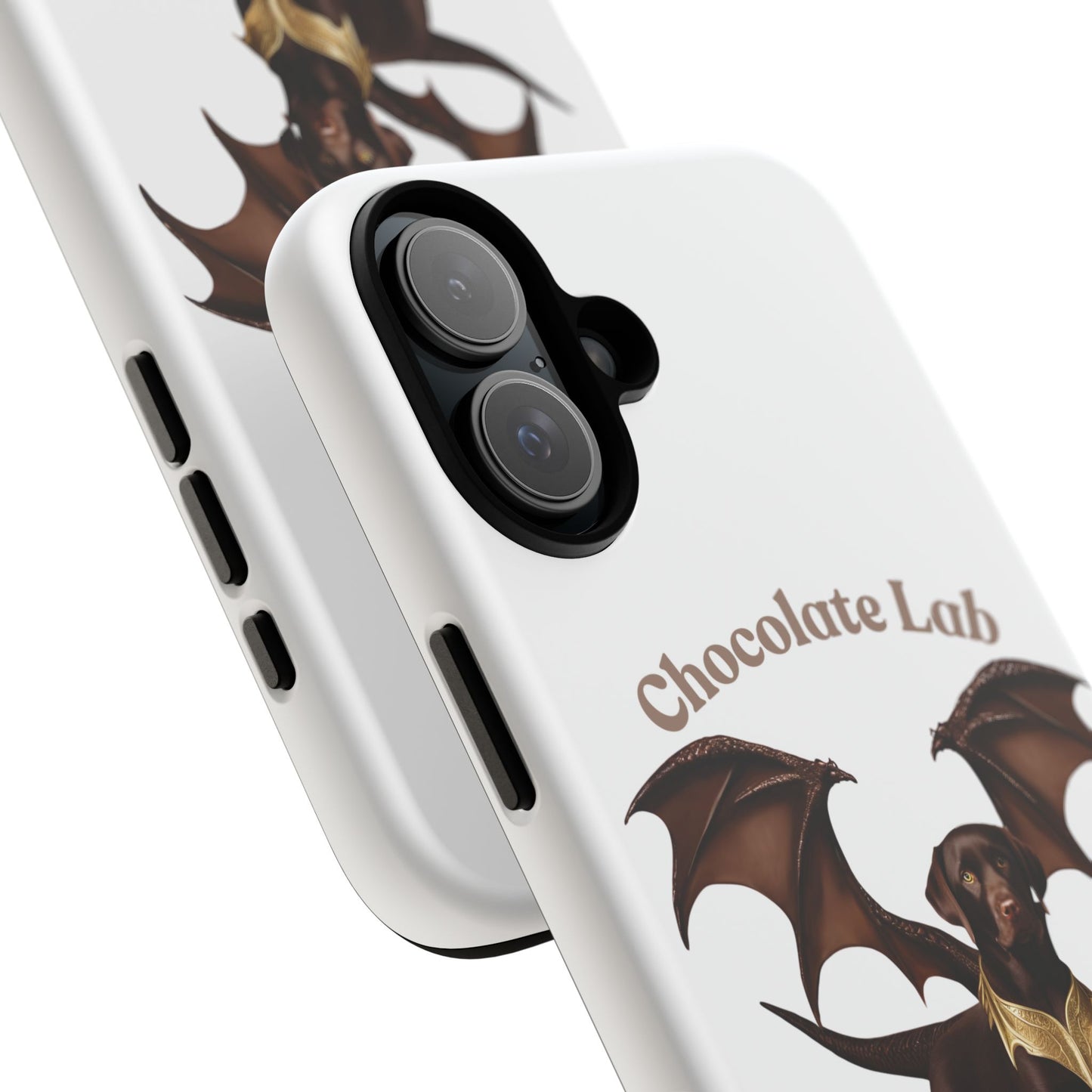 Chocolate Lab Dragon Phone Case - Tough & Stylish for Dog Lovers