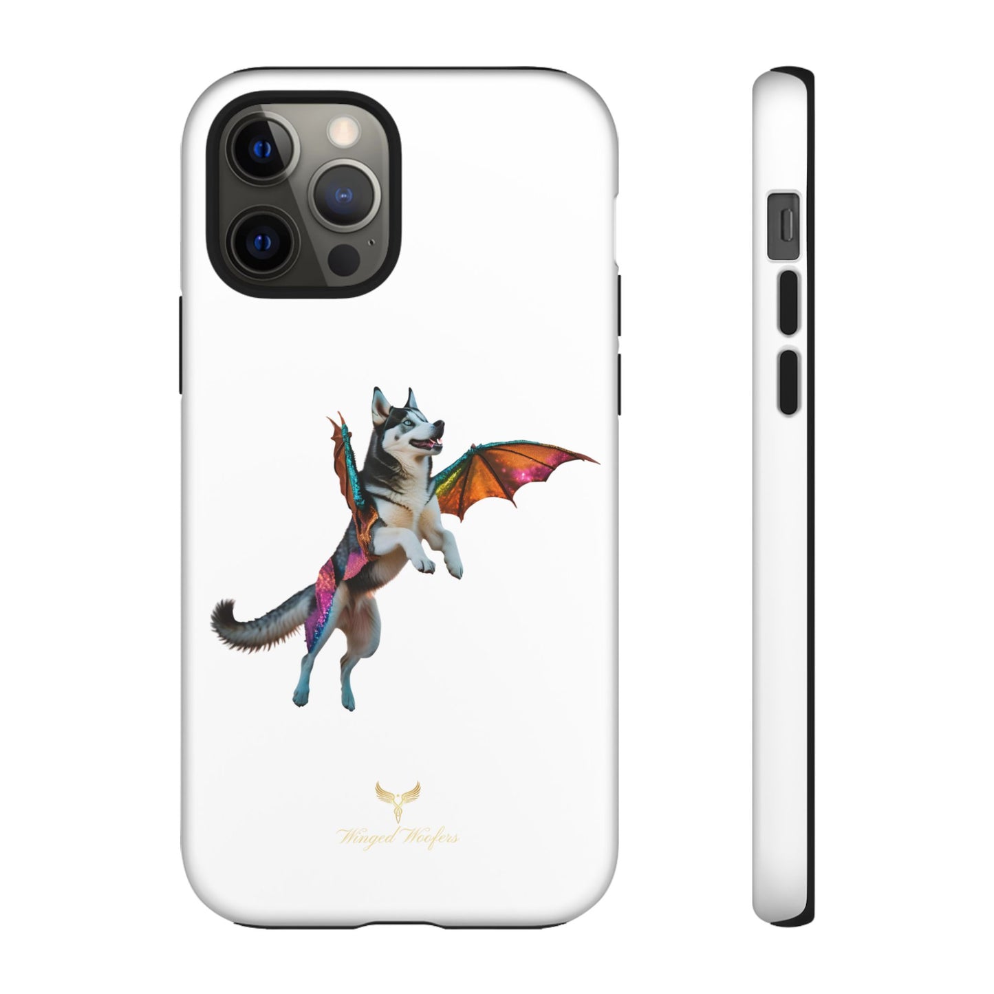 Magical Husky Pet Phone Case - Winged Dog Design | Tough Cases | Unique Animal Lover Gift