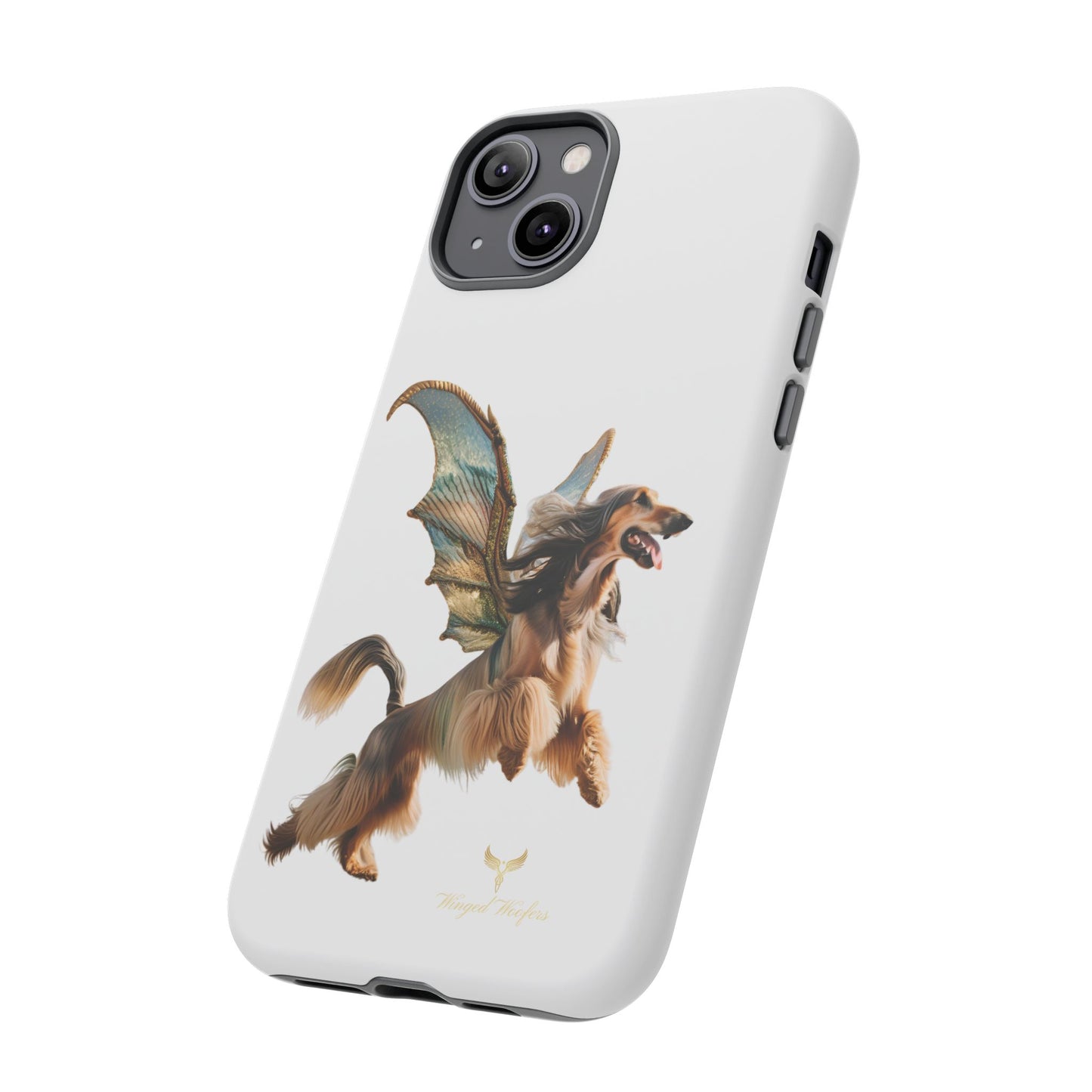 Magical Afghan Hound Dog Phone Case - Tough Cases with Winged Design