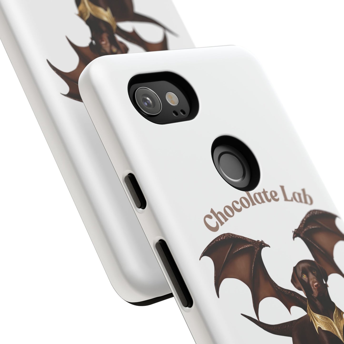 Chocolate Lab Dragon Phone Case - Tough & Stylish for Dog Lovers