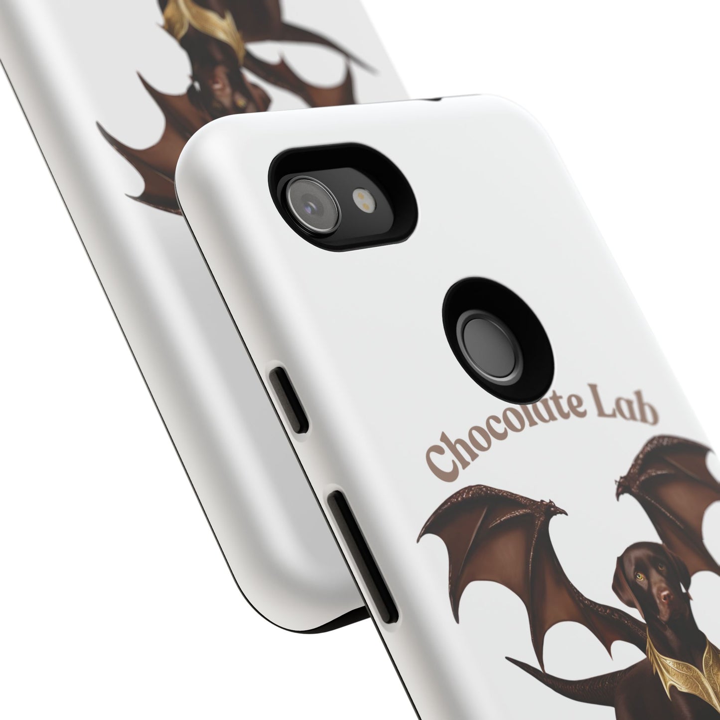 Chocolate Lab Dragon Phone Case - Tough & Stylish for Dog Lovers