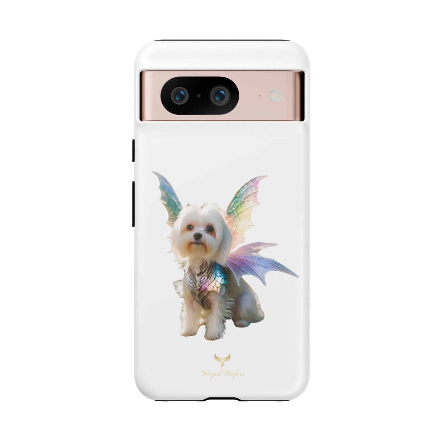 Maltese Dog with Wings Tough Phone Cases