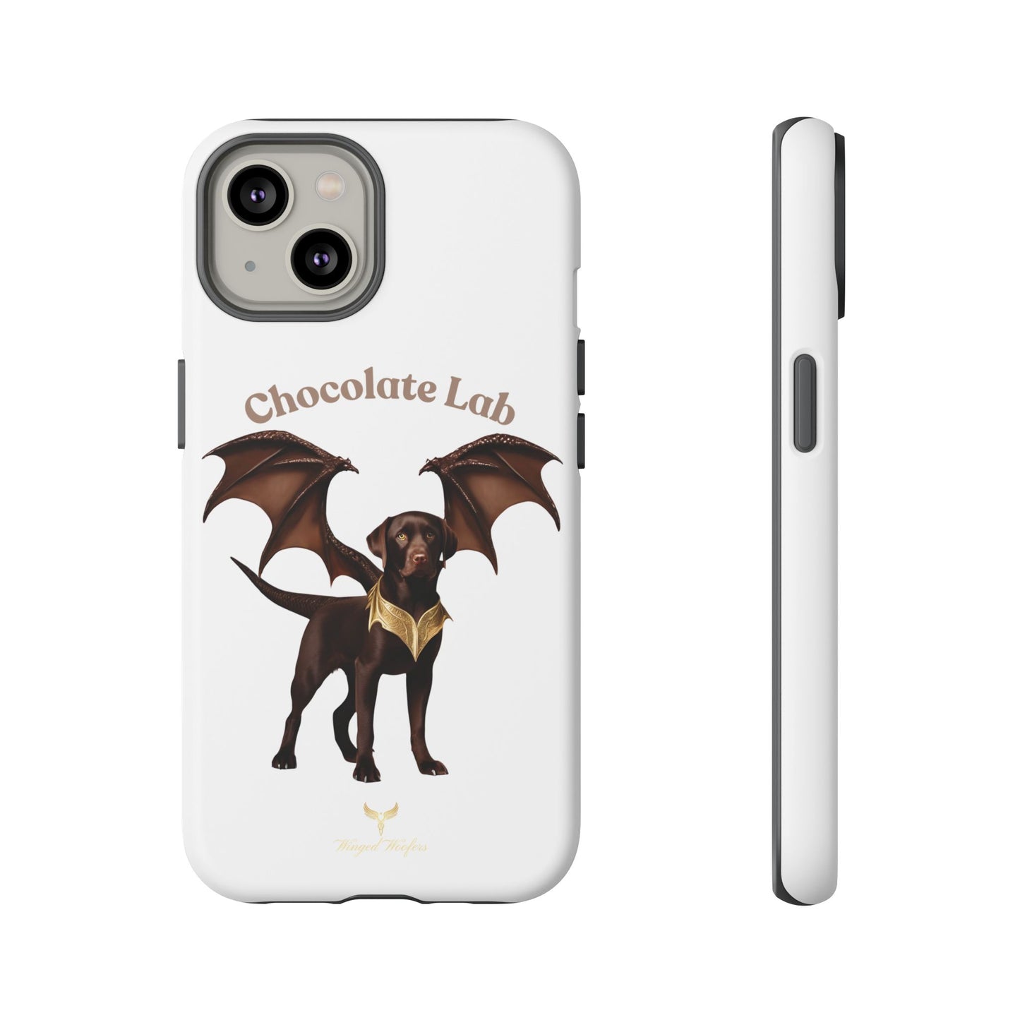 Chocolate Lab Dragon Phone Case - Tough & Stylish for Dog Lovers