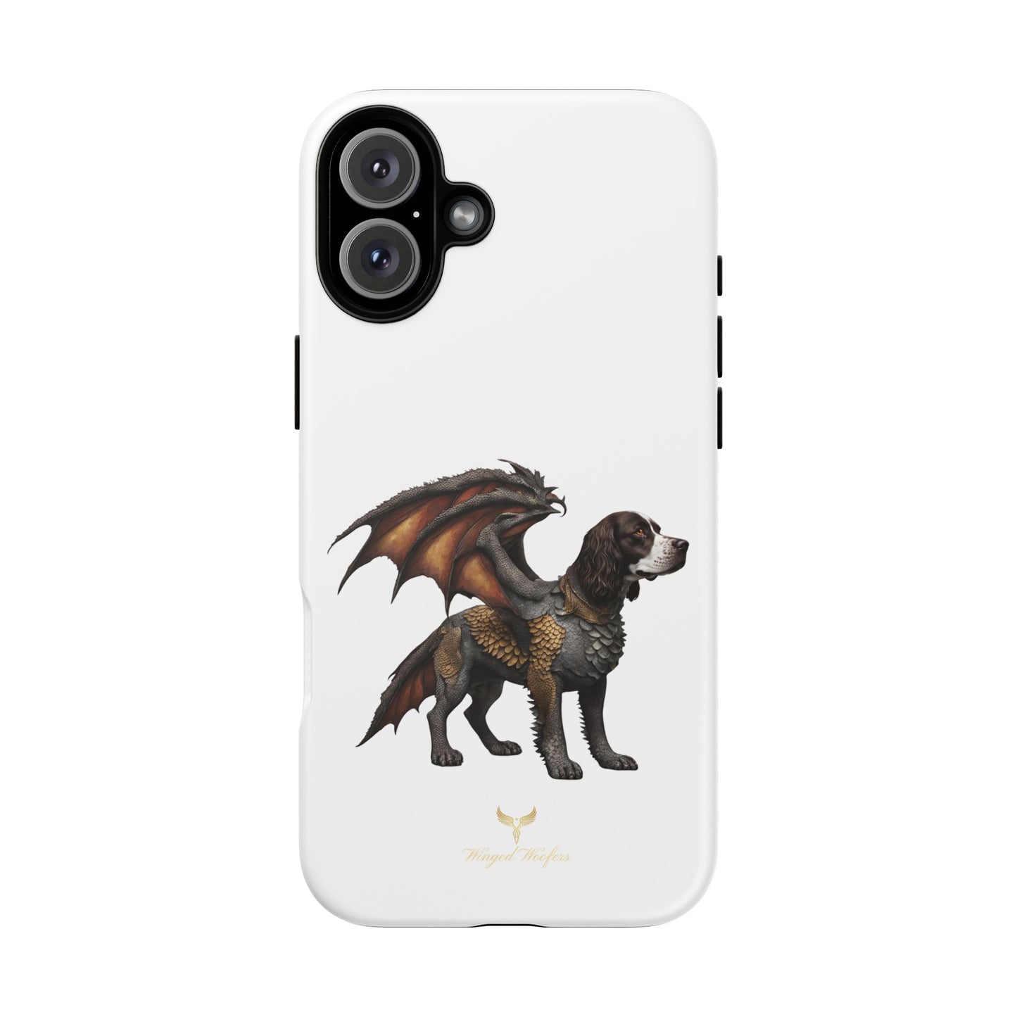 Fantasy Springer Spaniel as a Dragon Phone Case - Tough Cases for Pet Lovers