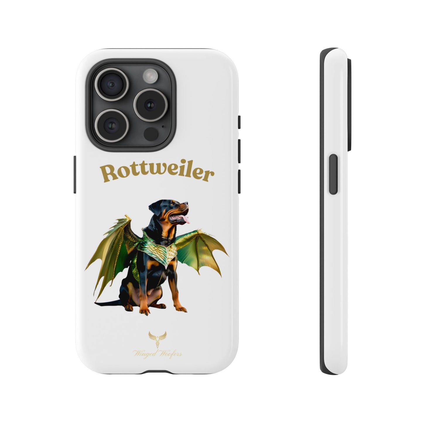 Rottweiler Dragon Wings Phone Case - Tough Cases for Dog Lovers