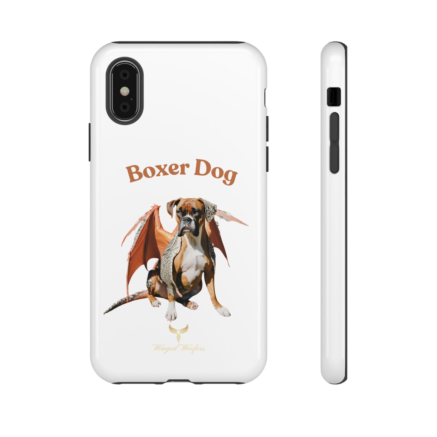 Boxer Dog Dragon Art Phone Case - Tough Cases