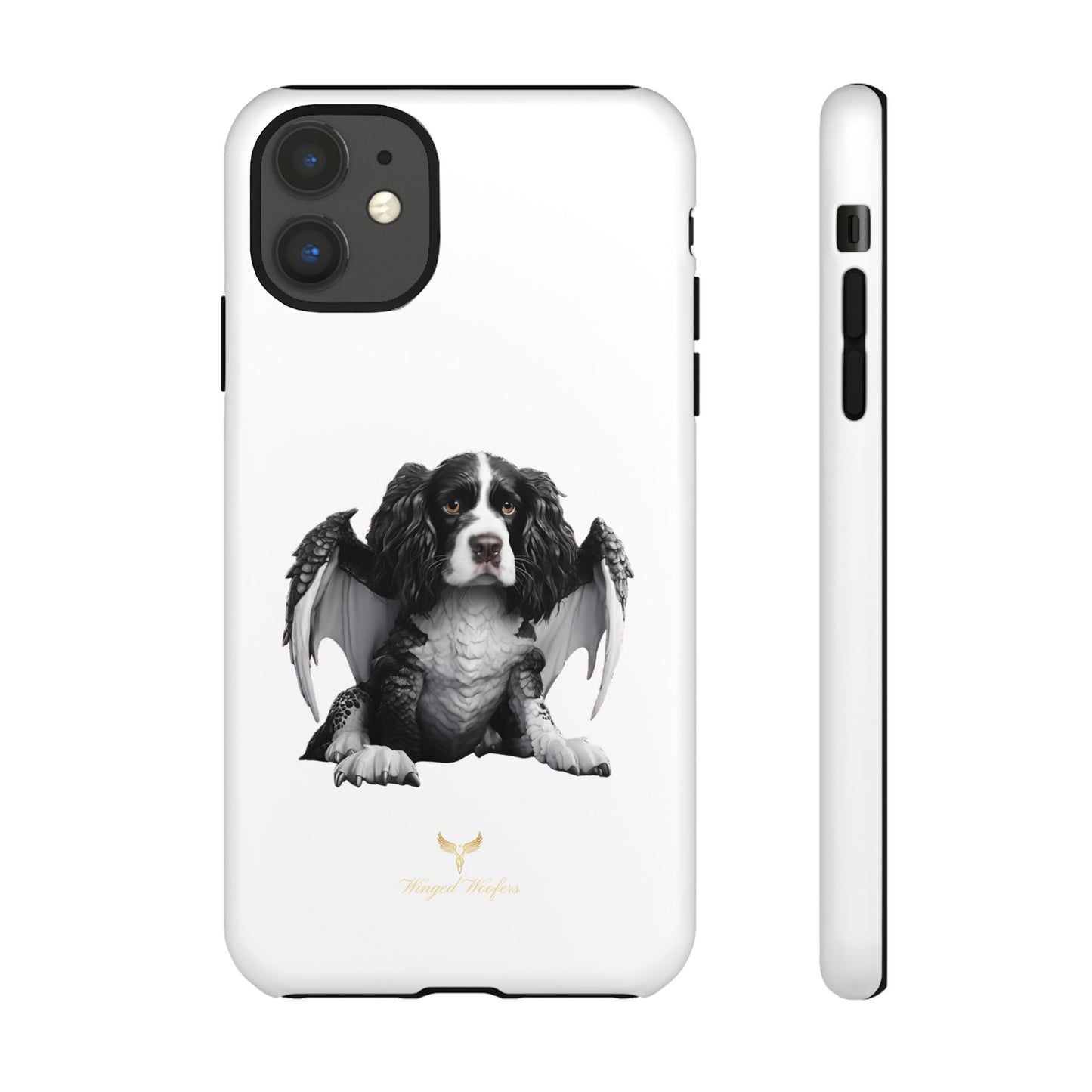 Springer Spaniel Puppy Dragon Winged Dog Phone Case - Tough Cases for Pet Lovers