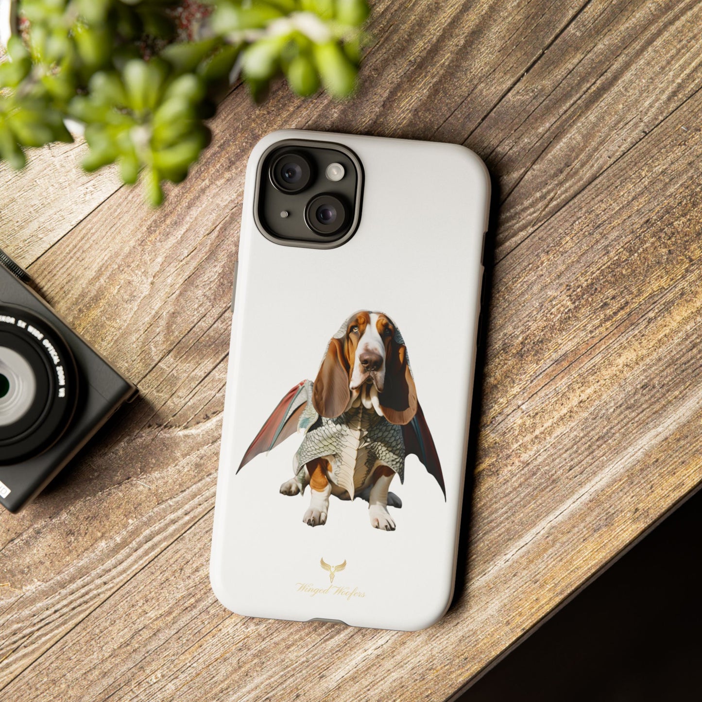 Whimsical Basset Hound Dog Phone Case - Tough Cases for Animal Lovers