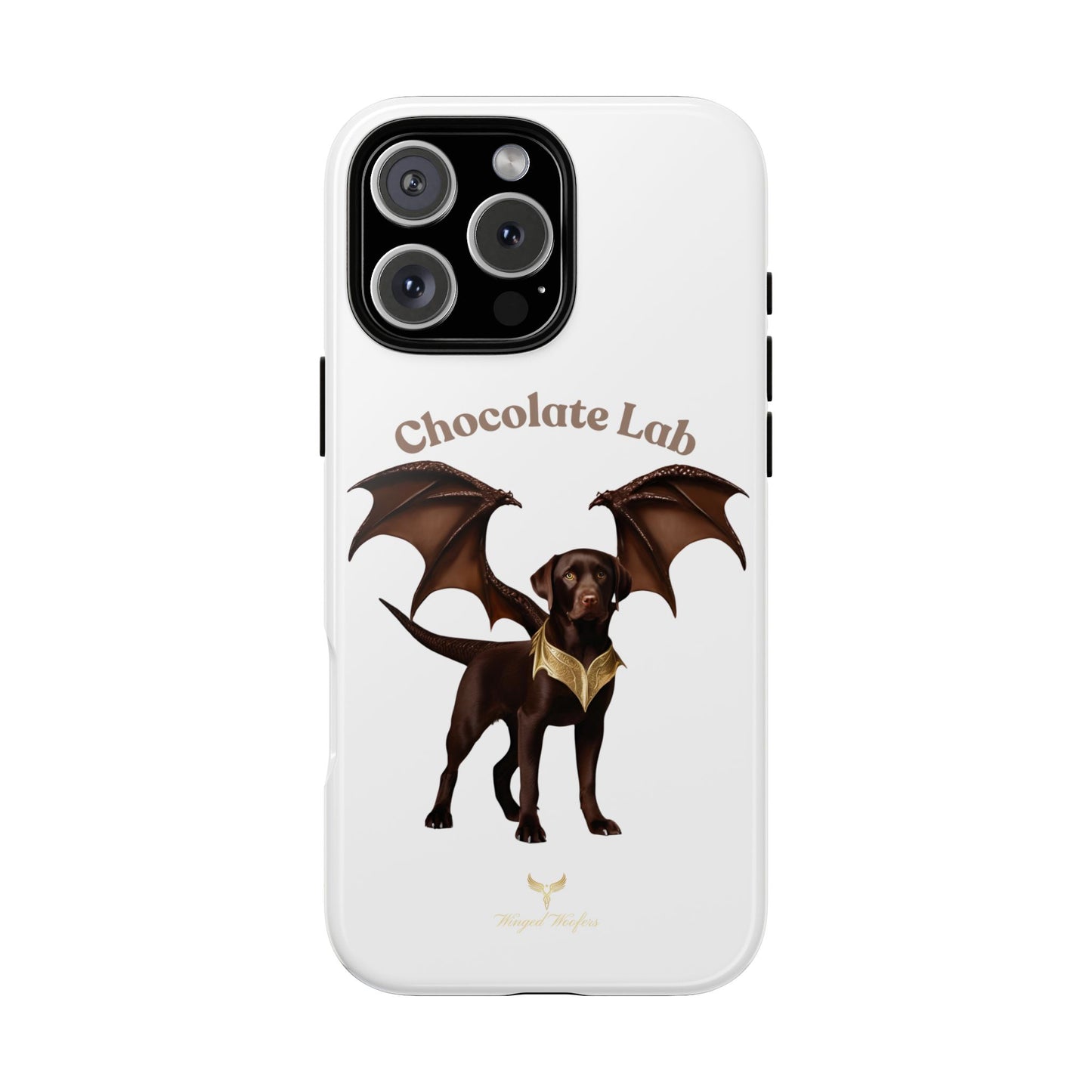 Chocolate Lab Dragon Phone Case - Tough & Stylish for Dog Lovers