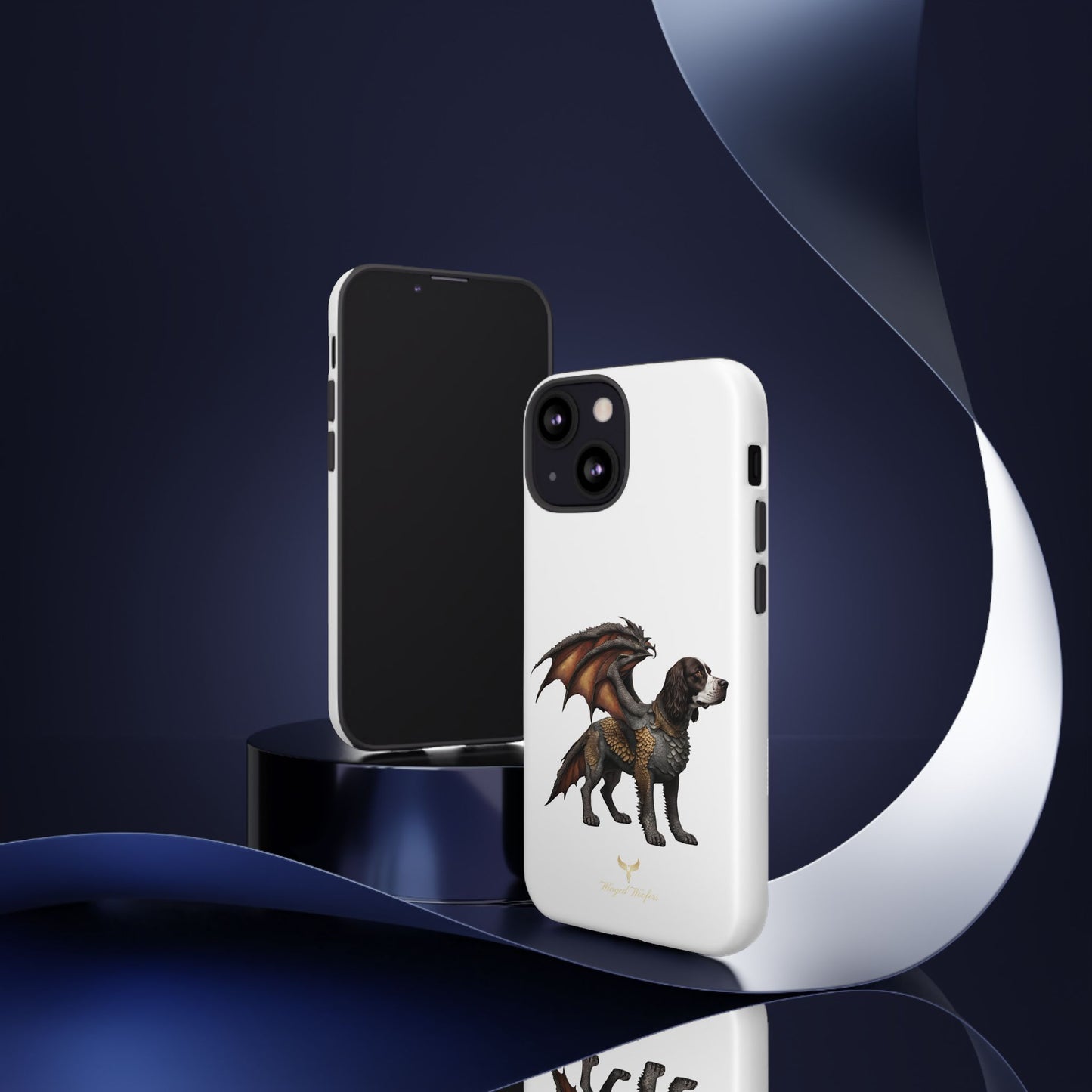 Fantasy Springer Spaniel as a Dragon Phone Case - Tough Cases for Pet Lovers