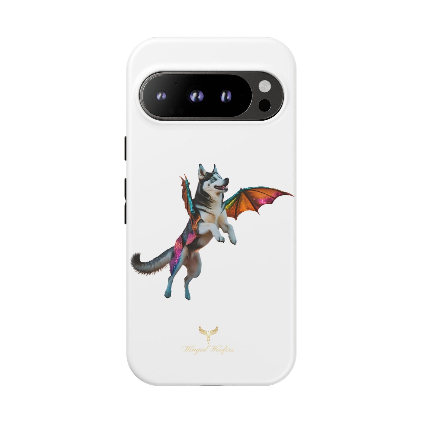 Magical Husky Pet Phone Case - Winged Dog Design | Tough Cases | Unique Animal Lover Gift