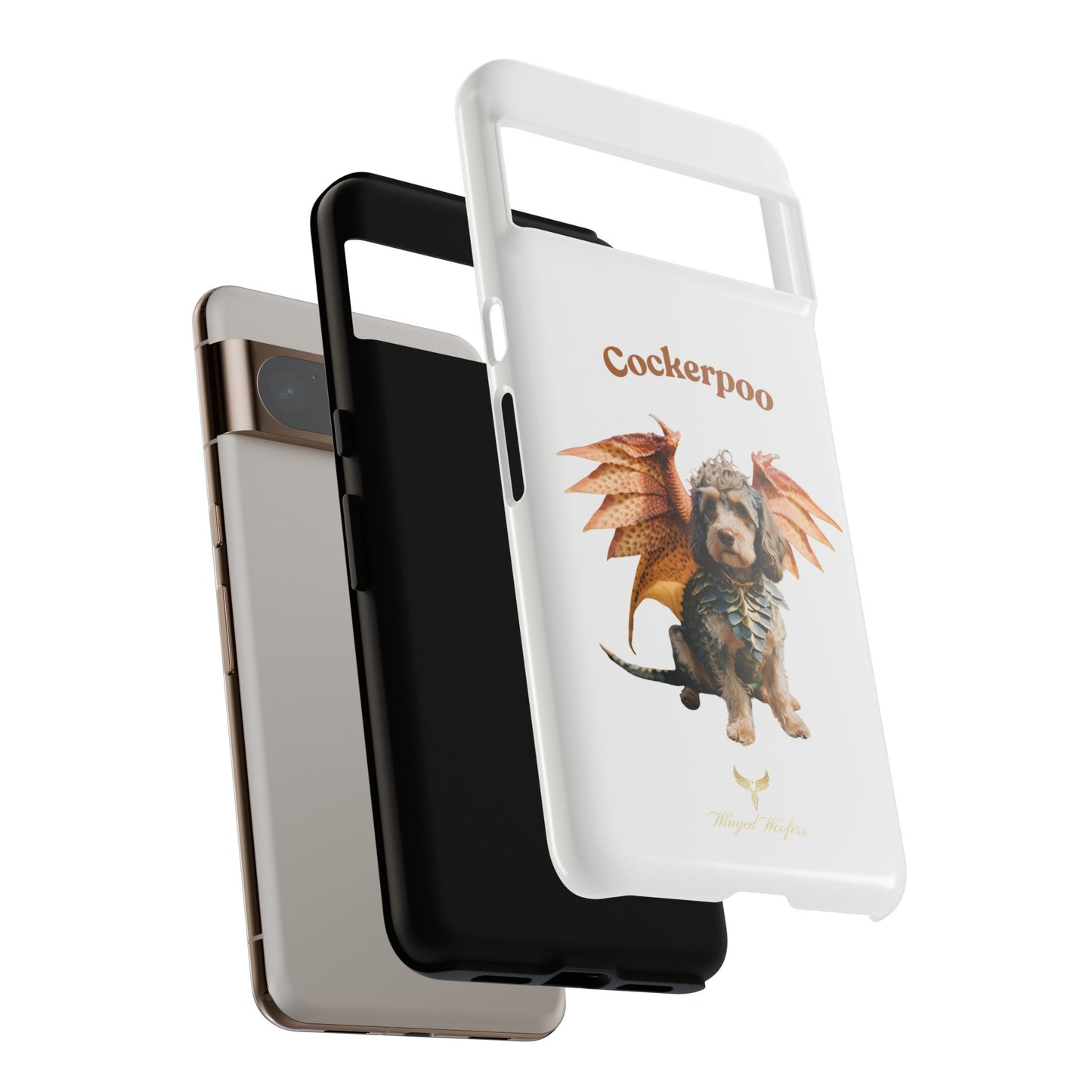 Cockerpoo Dragon Phone Case – Tough & Whimsical Pet Lover Gift