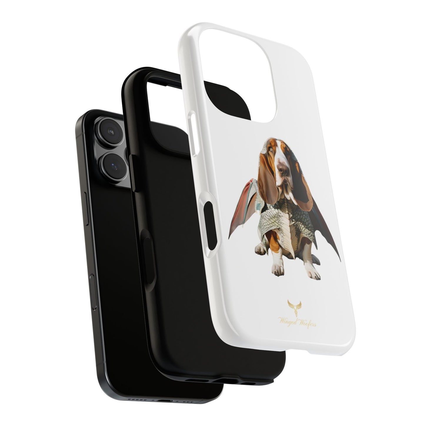 Whimsical Basset Hound Dog Phone Case - Tough Cases for Animal Lovers