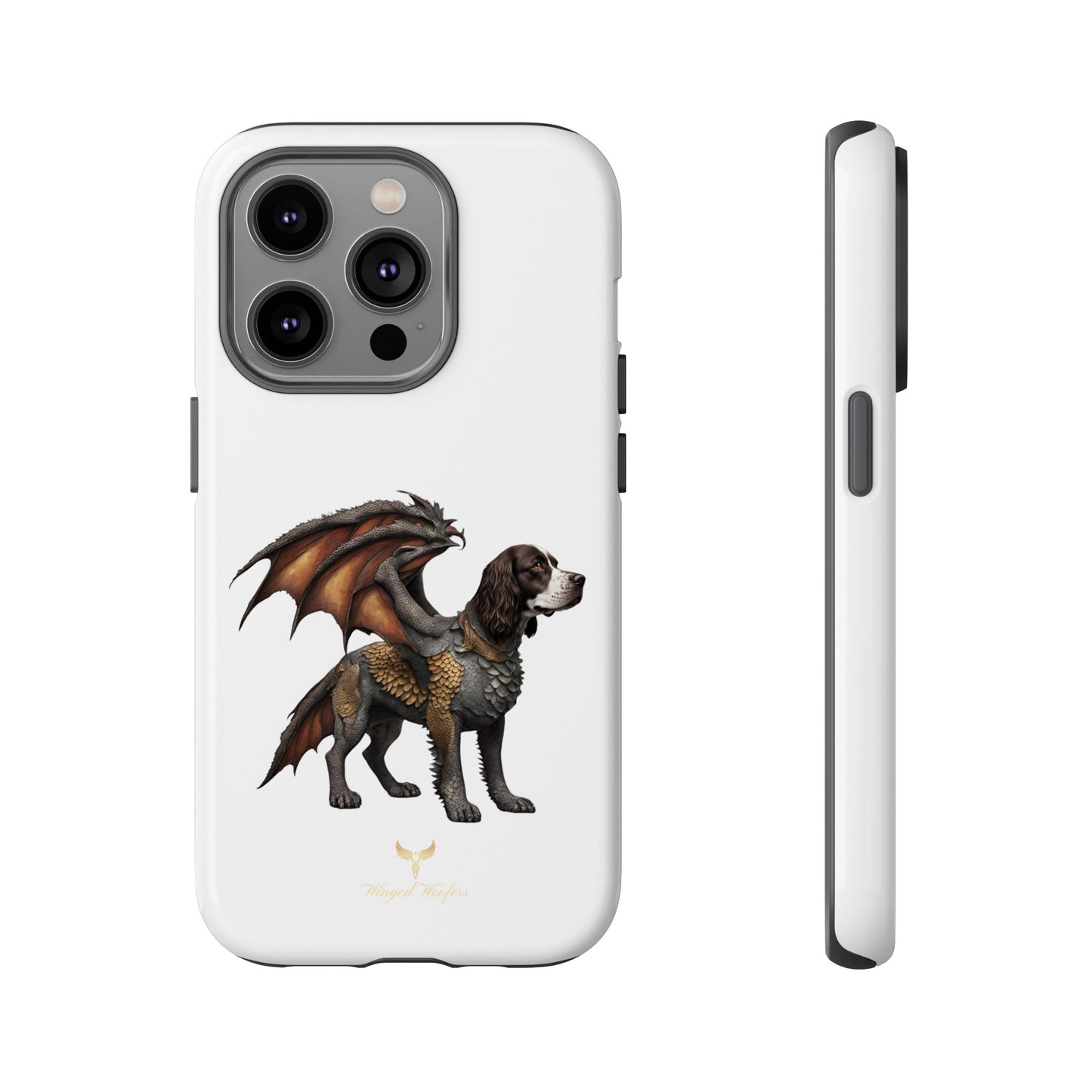 Fantasy Springer Spaniel as a Dragon Phone Case - Tough Cases for Pet Lovers