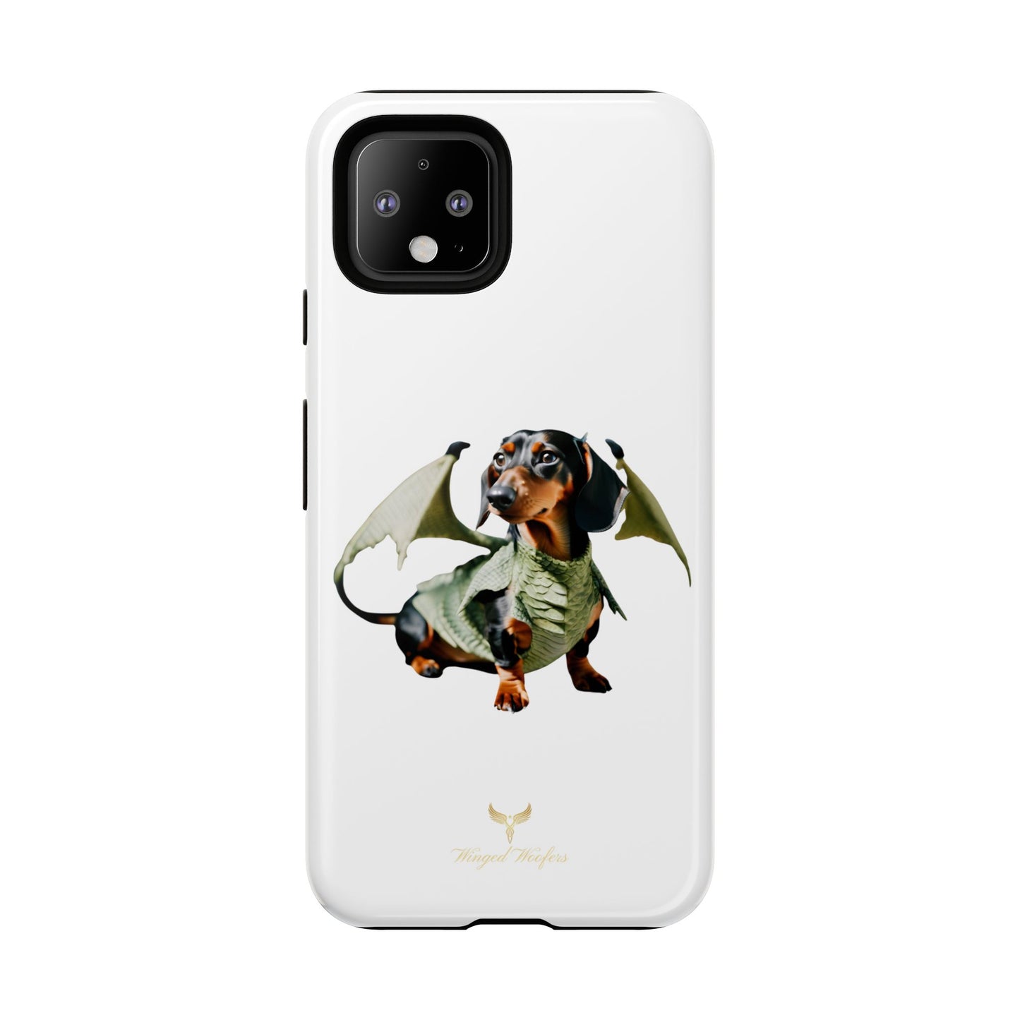 Whimsical Dragon Dog Phone Case - Tough Cases for Pet Lovers