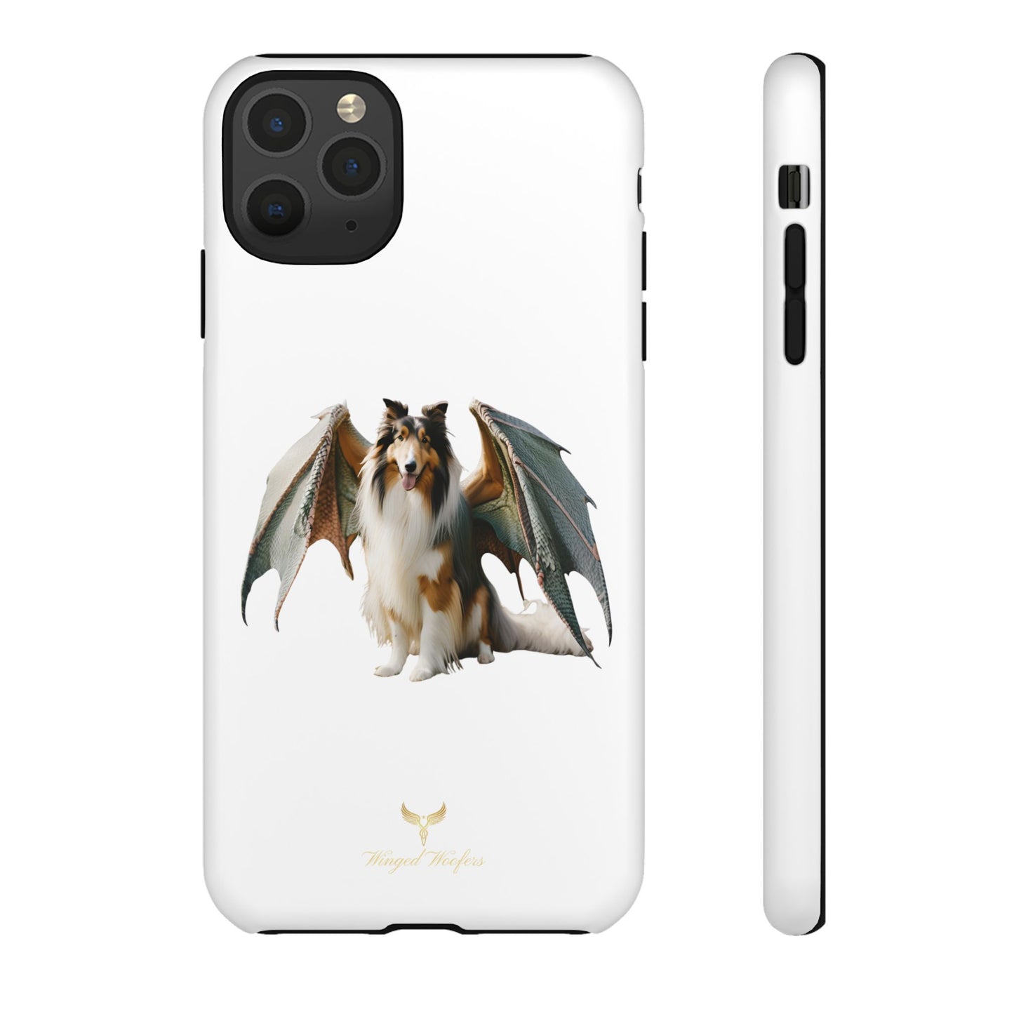 Majestic Dragon Wing Rough Collie Dog Phone Case - Tough Cases for Pet Lovers