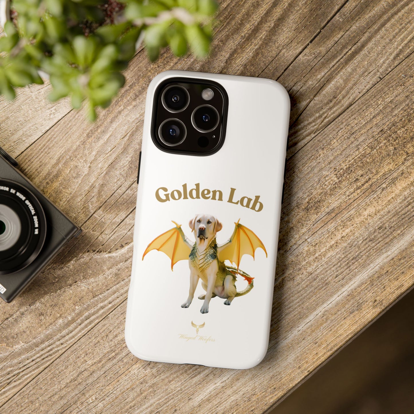 Golden Lab Dragon Phone Case - Tough Protection with a Fun Twist