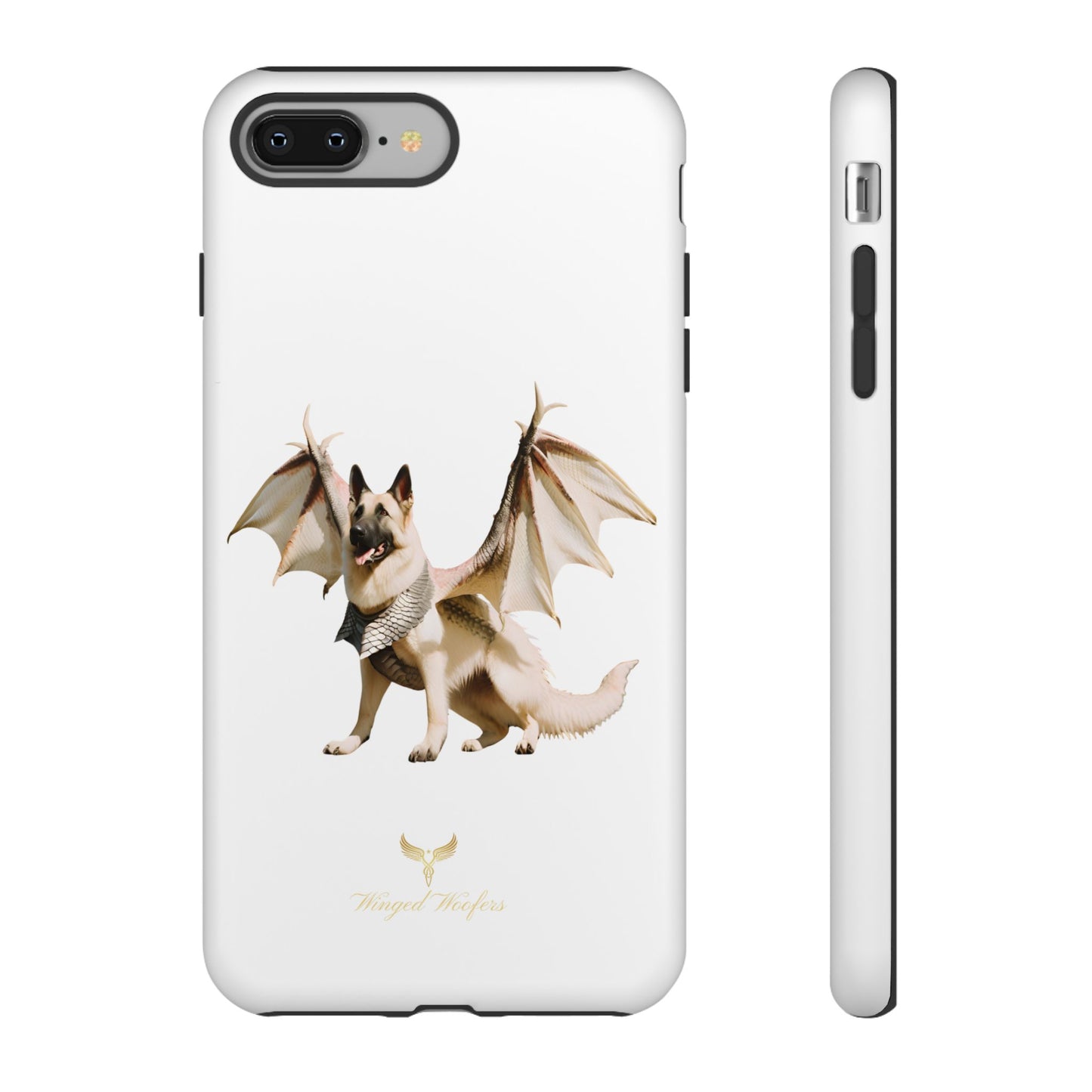 Magical White German Shepherd Dragon Dog Phone Case - Tough, Stylish Protection