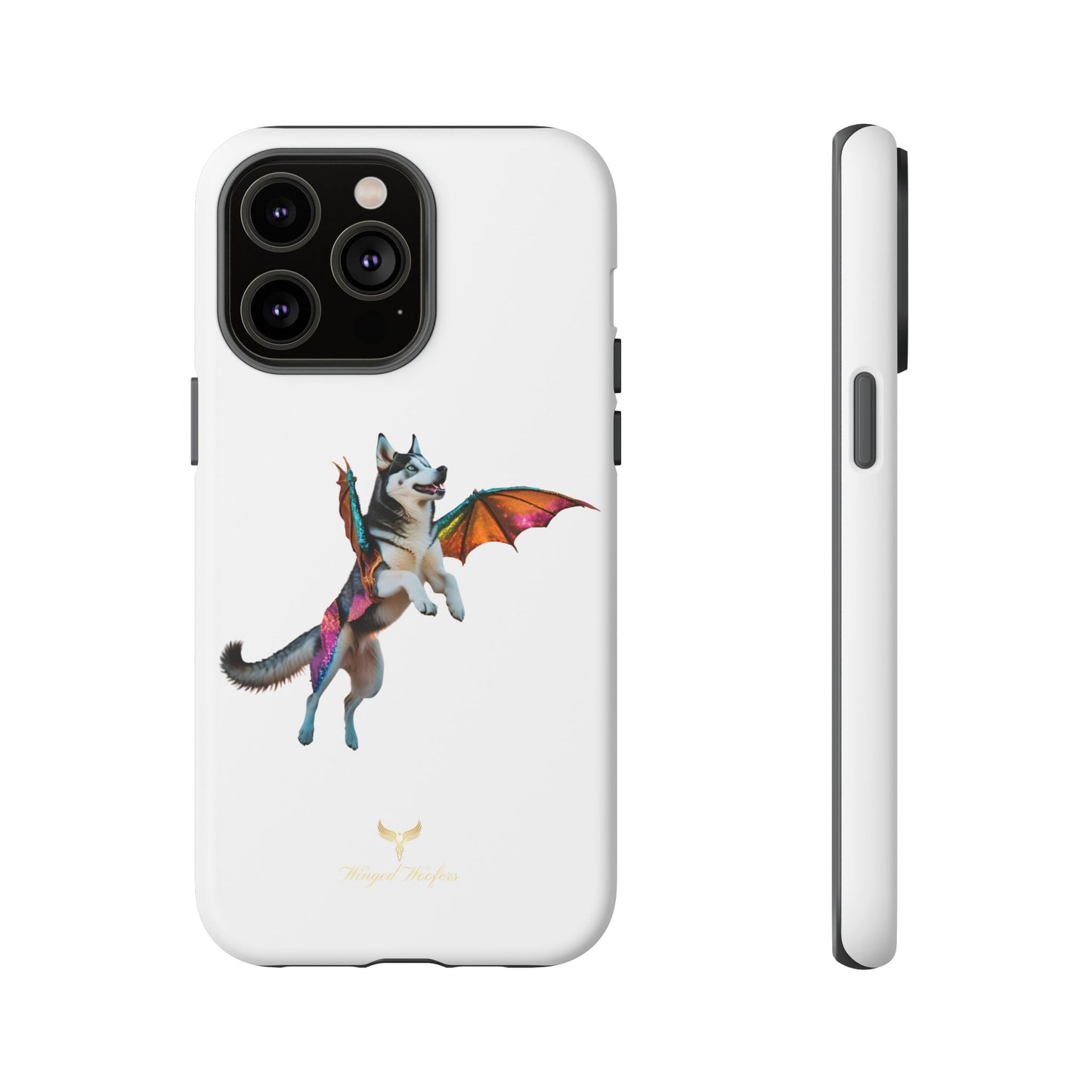 Magical Husky Pet Phone Case - Winged Dog Design | Tough Cases | Unique Animal Lover Gift