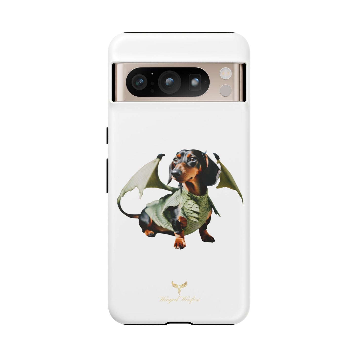 Whimsical Dragon Dog Phone Case - Tough Cases for Pet Lovers