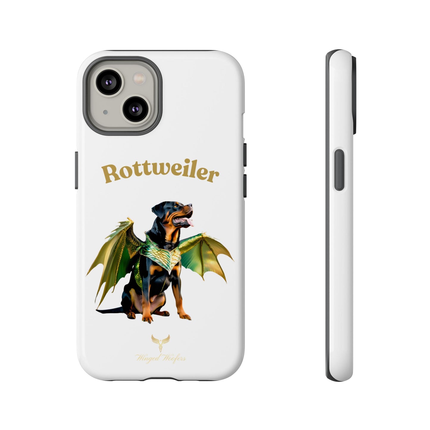 Rottweiler Dragon Wings Phone Case - Tough Cases for Dog Lovers