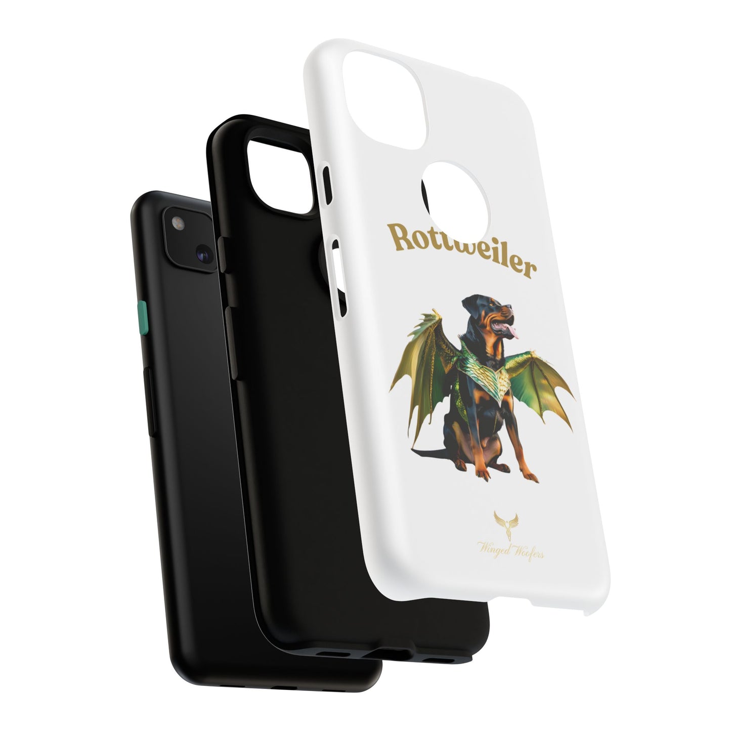 Rottweiler Dragon Wings Phone Case - Tough Cases for Dog Lovers