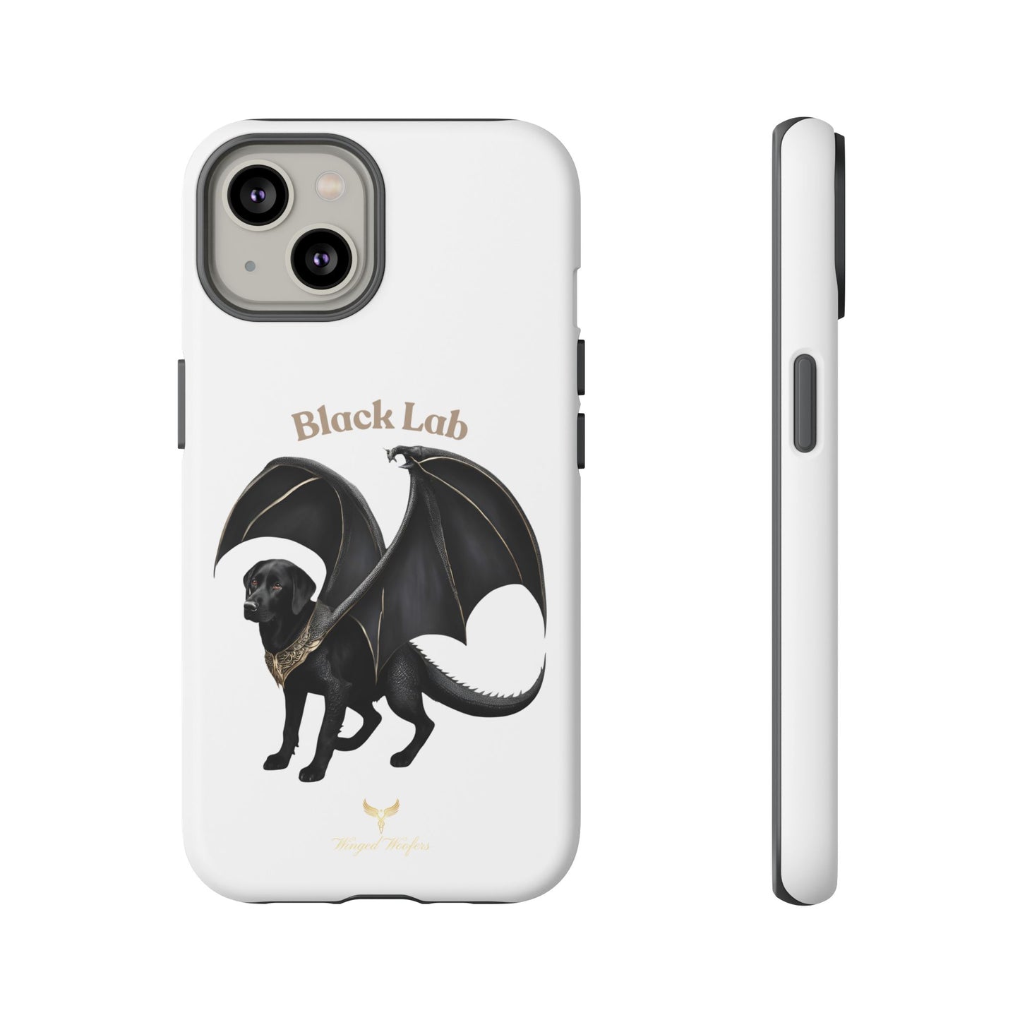 Black Labrador Dragon Case - Tough Phone Case for Pet Lovers