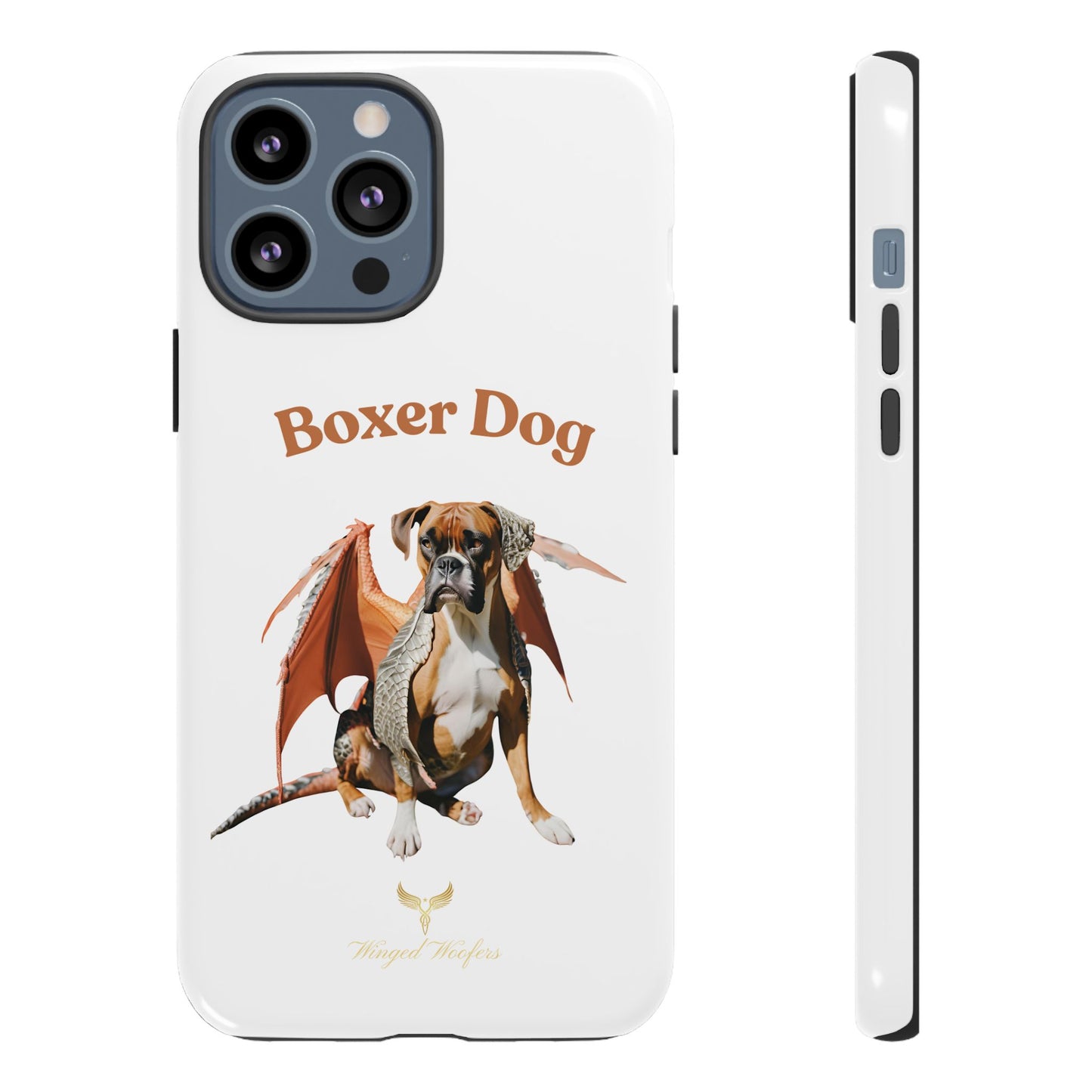 Boxer Dog Dragon Art Phone Case - Tough Cases