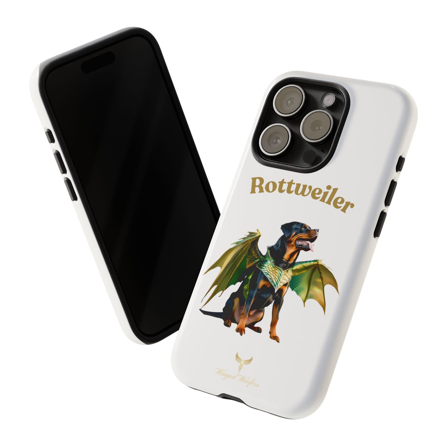 Rottweiler Dragon Wings Phone Case - Tough Cases for Dog Lovers