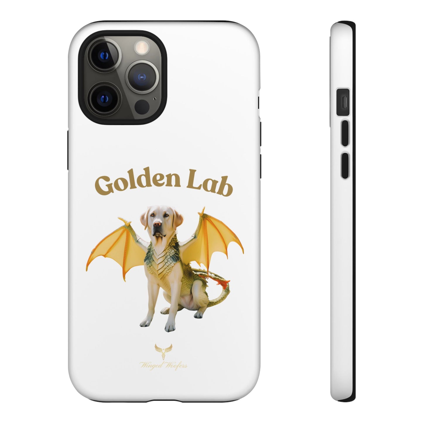 Golden Lab Dragon Phone Case - Tough Protection with a Fun Twist