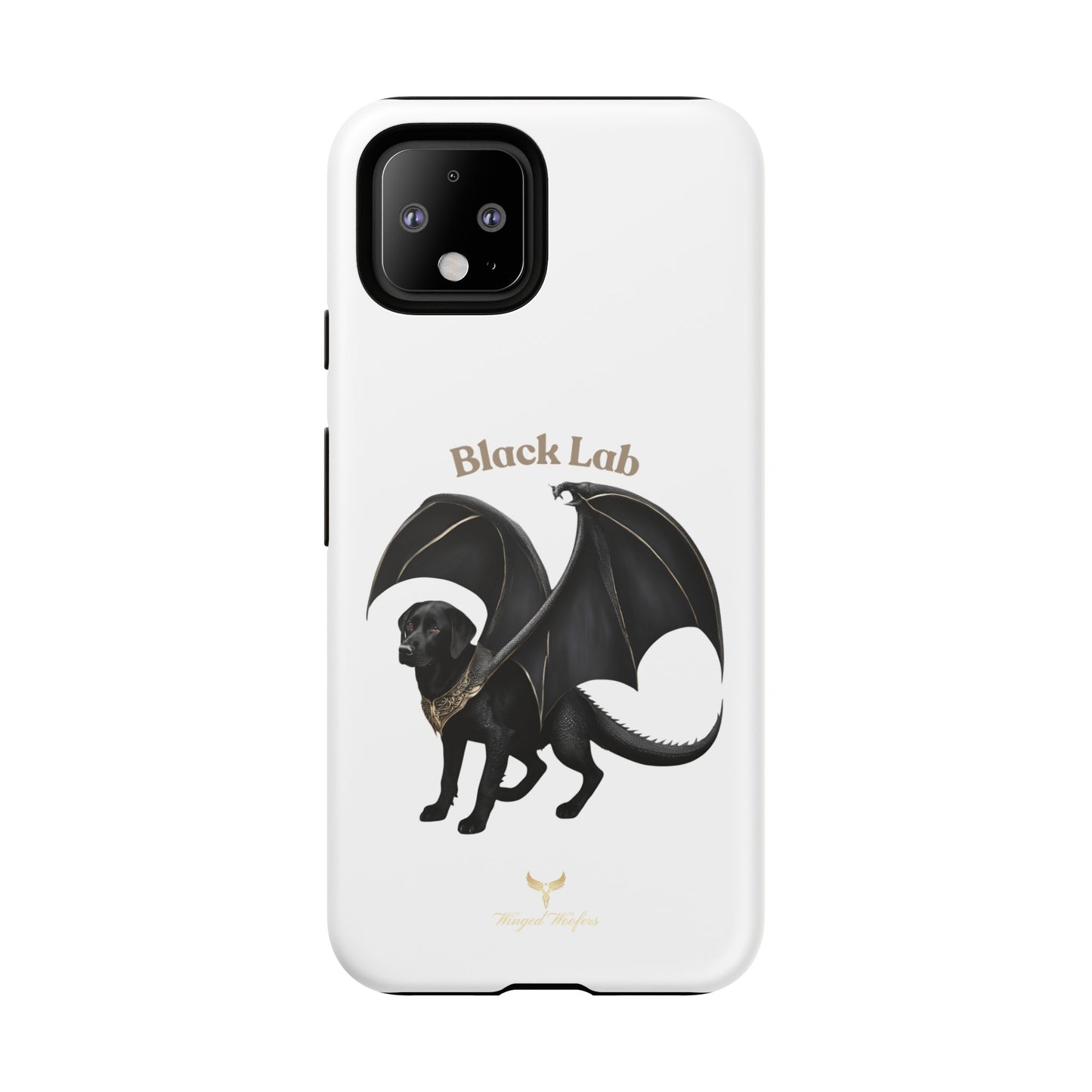 Black Labrador Dragon Case - Tough Phone Case for Pet Lovers