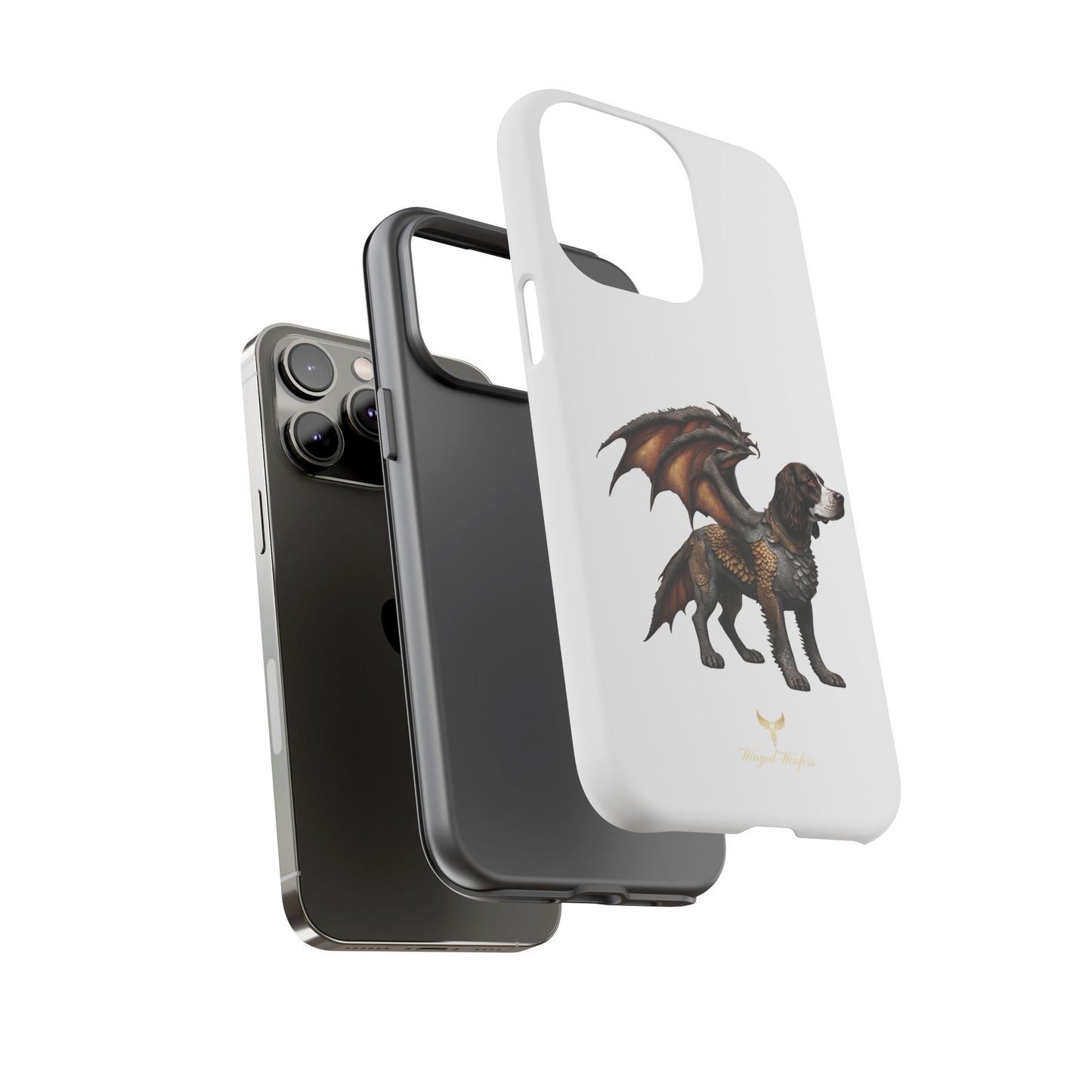 Fantasy Springer Spaniel as a Dragon Phone Case - Tough Cases for Pet Lovers