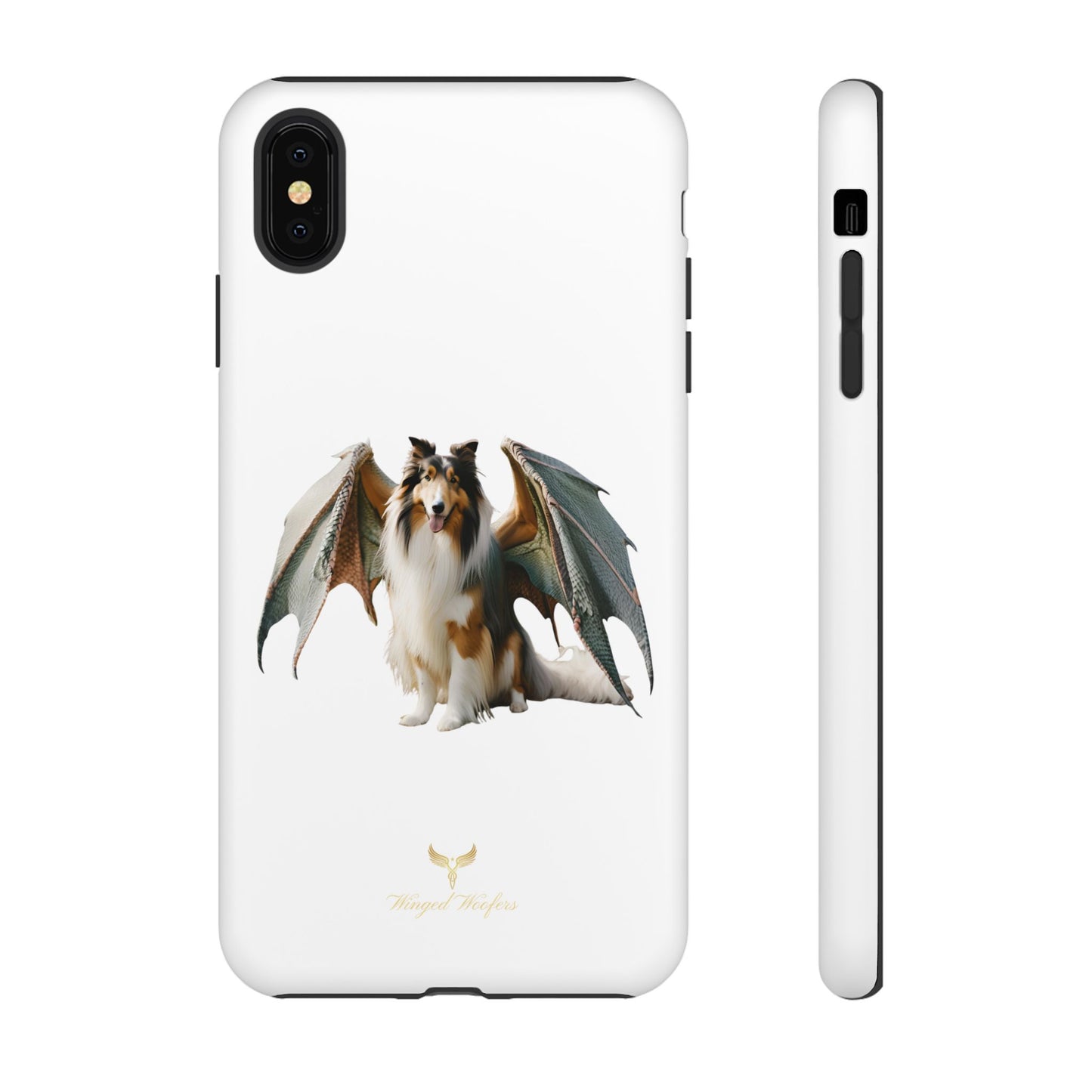 Majestic Dragon Wing Rough Collie Dog Phone Case - Tough Cases for Pet Lovers