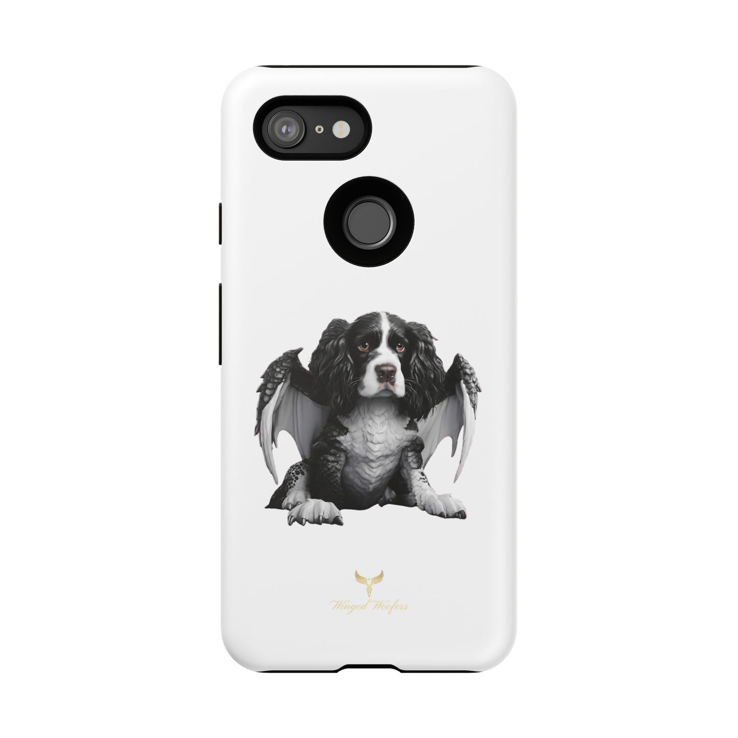 Springer Spaniel Puppy Dragon Winged Dog Phone Case - Tough Cases for Pet Lovers