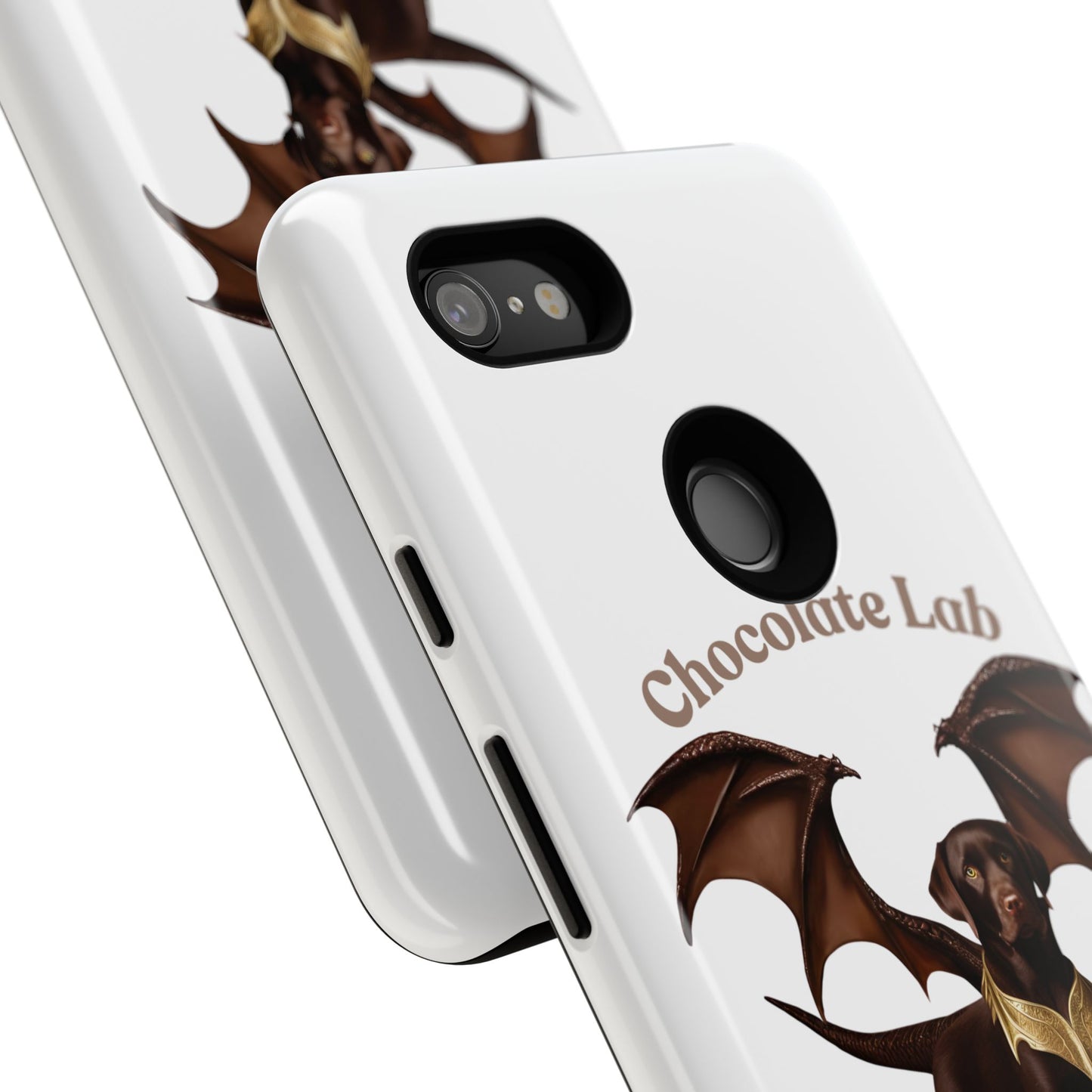 Chocolate Lab Dragon Phone Case - Tough & Stylish for Dog Lovers